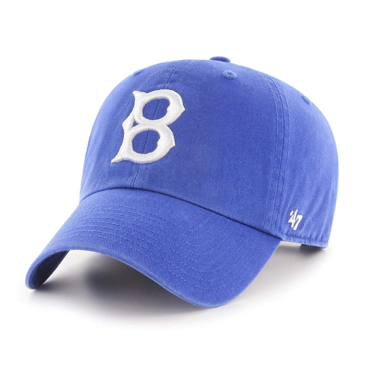 47 Brand Brooklyn Dodgers Cooperstown Clean Up Hat - Blue/White - Leaside Hockey Shop Inc.