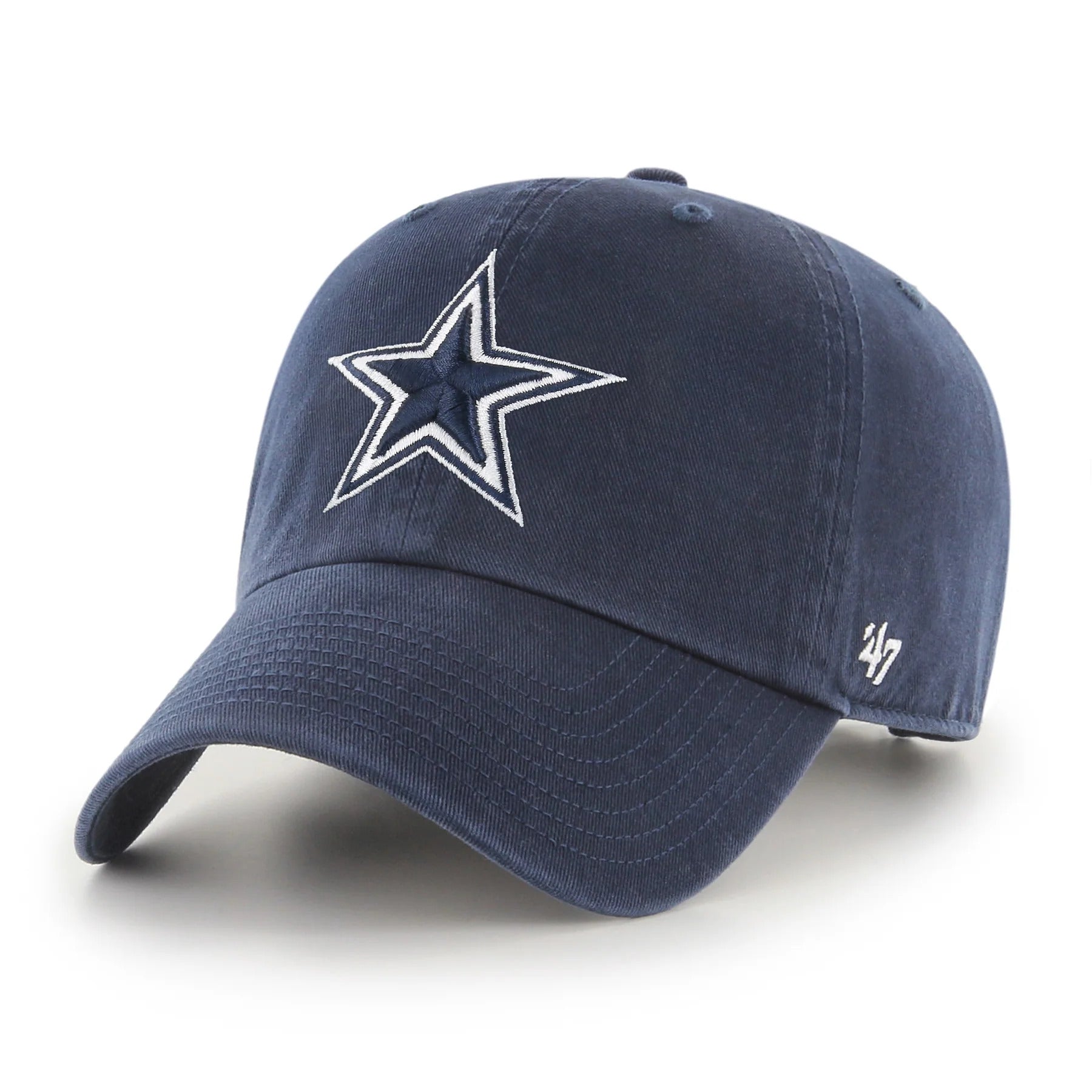 47 Brand Dallas Cowboys Clean Up Hat -  Navy Blue - Leaside Hockey Shop Inc.