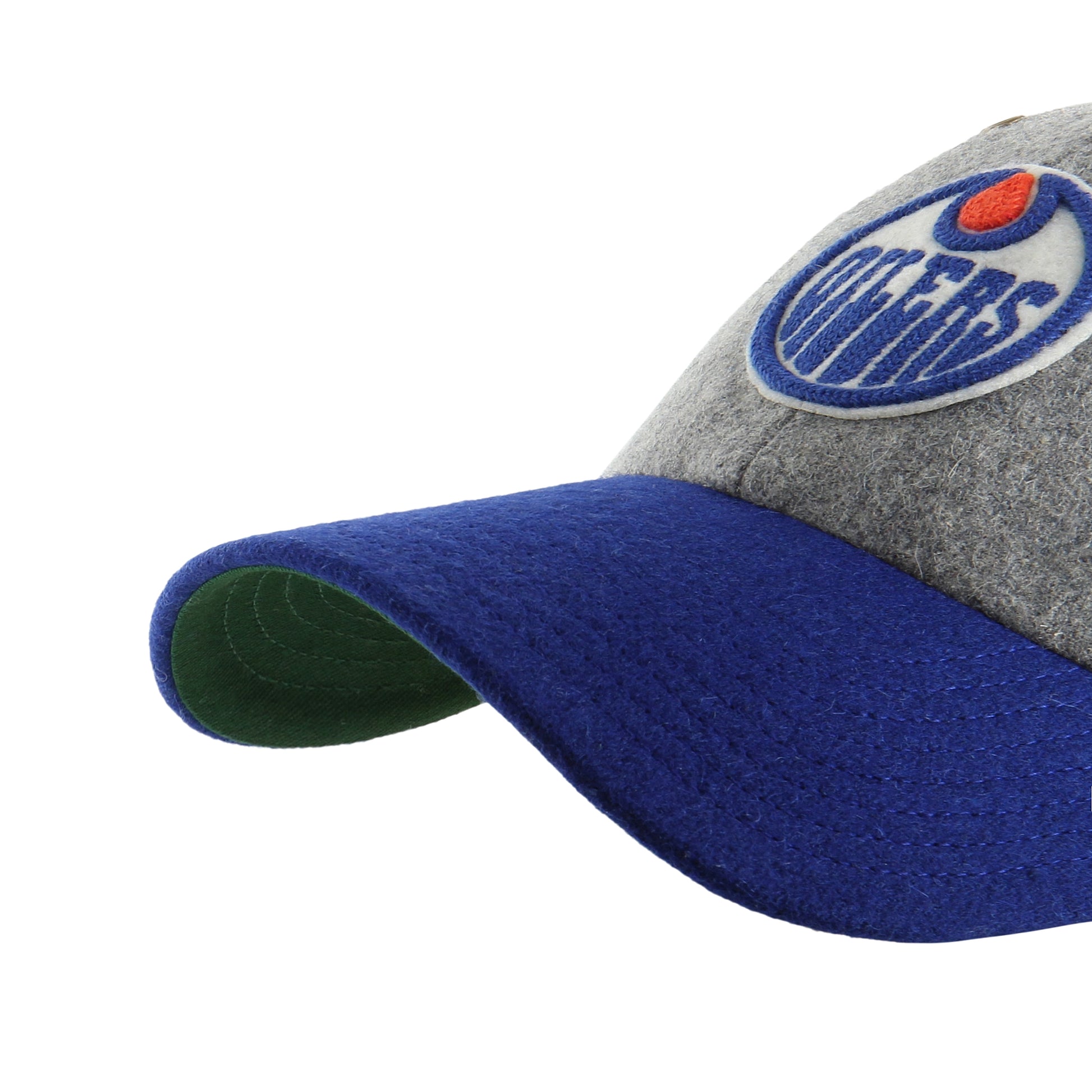 47 Brand Edmonton Oilers Golden Age TT Wool Clean Up Hat - Grey/Blue