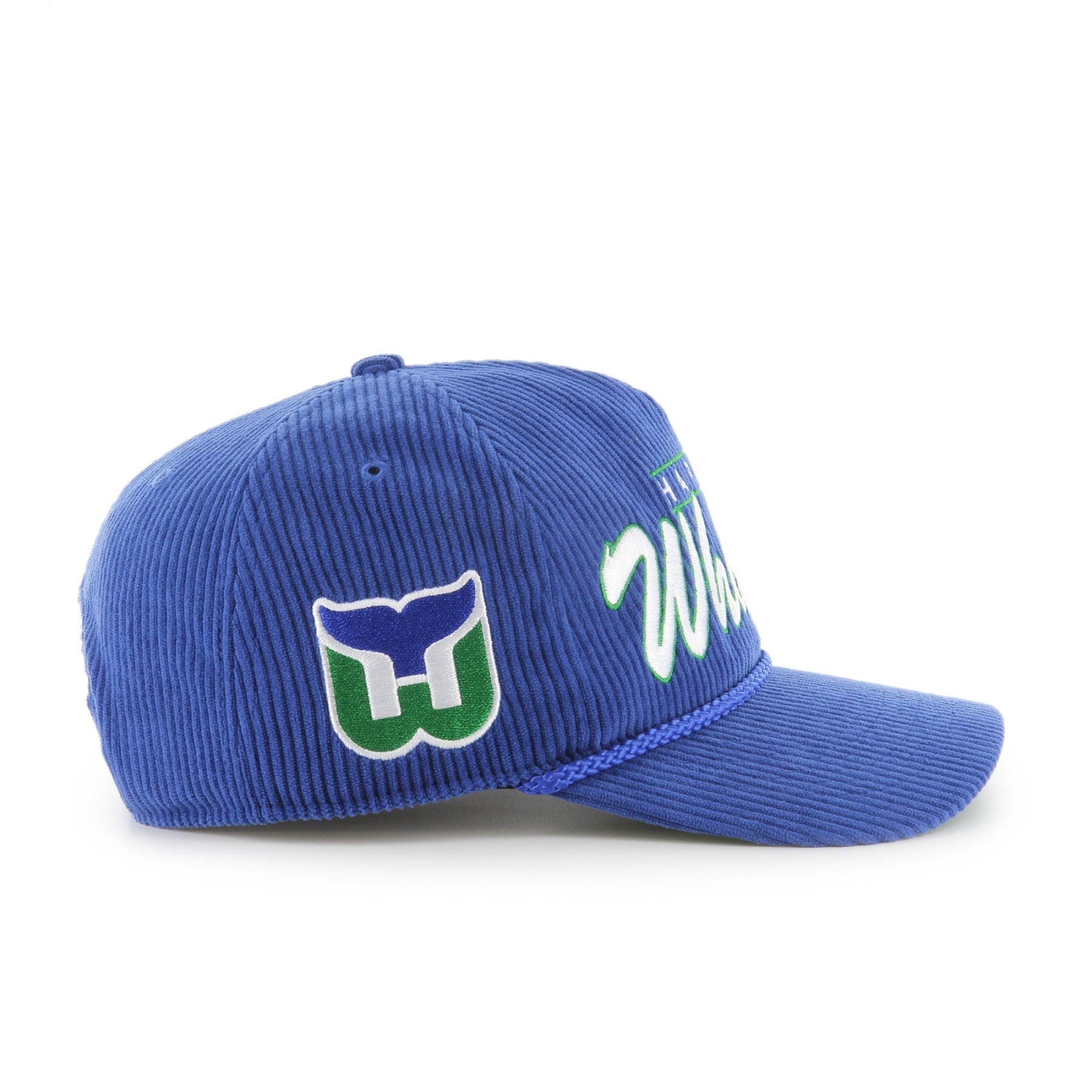 47 Brand Hartford Whalers Double Header Cord Hitch Snapback Hat - Blue - Leaside Hockey Shop Inc.