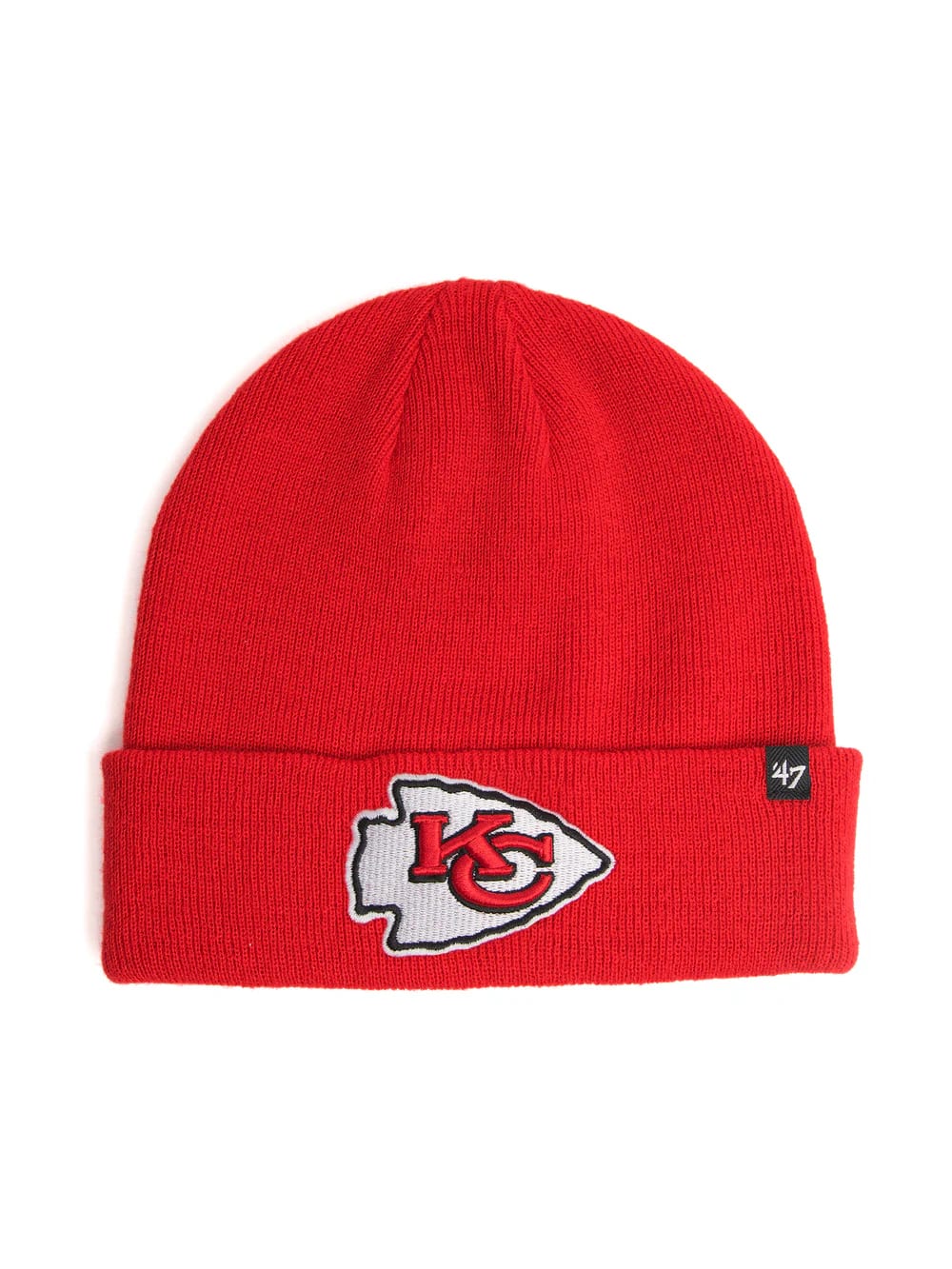 47 Brand Kansas City Chiefs Knit Raised Cuff Toque Beanie Hat - Red