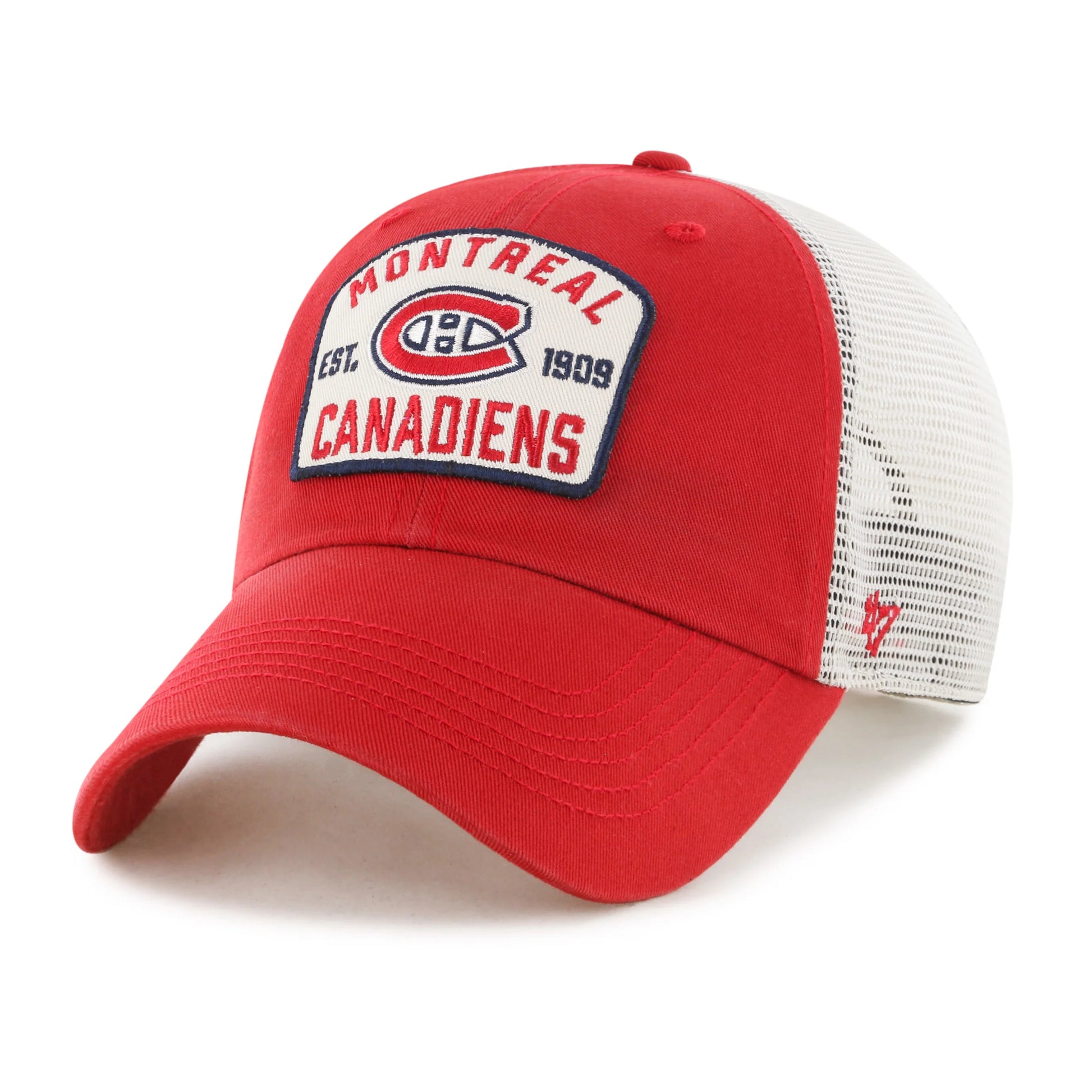 47 Brand Montreal Canadiens Mccall Clean Up Snapback Hat - Red/White - Leaside Hockey Shop Inc.