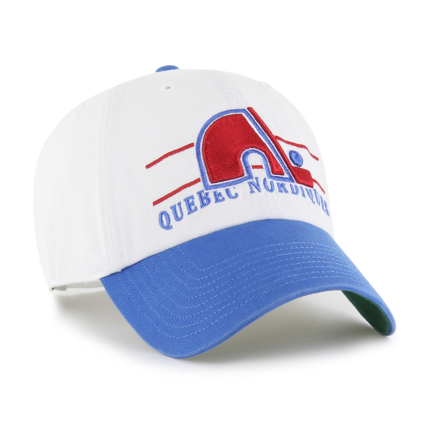 47 Brand Quebec Nordiques Double Header Clean Up Snapback Hat - White - Leaside Hockey Shop Inc.