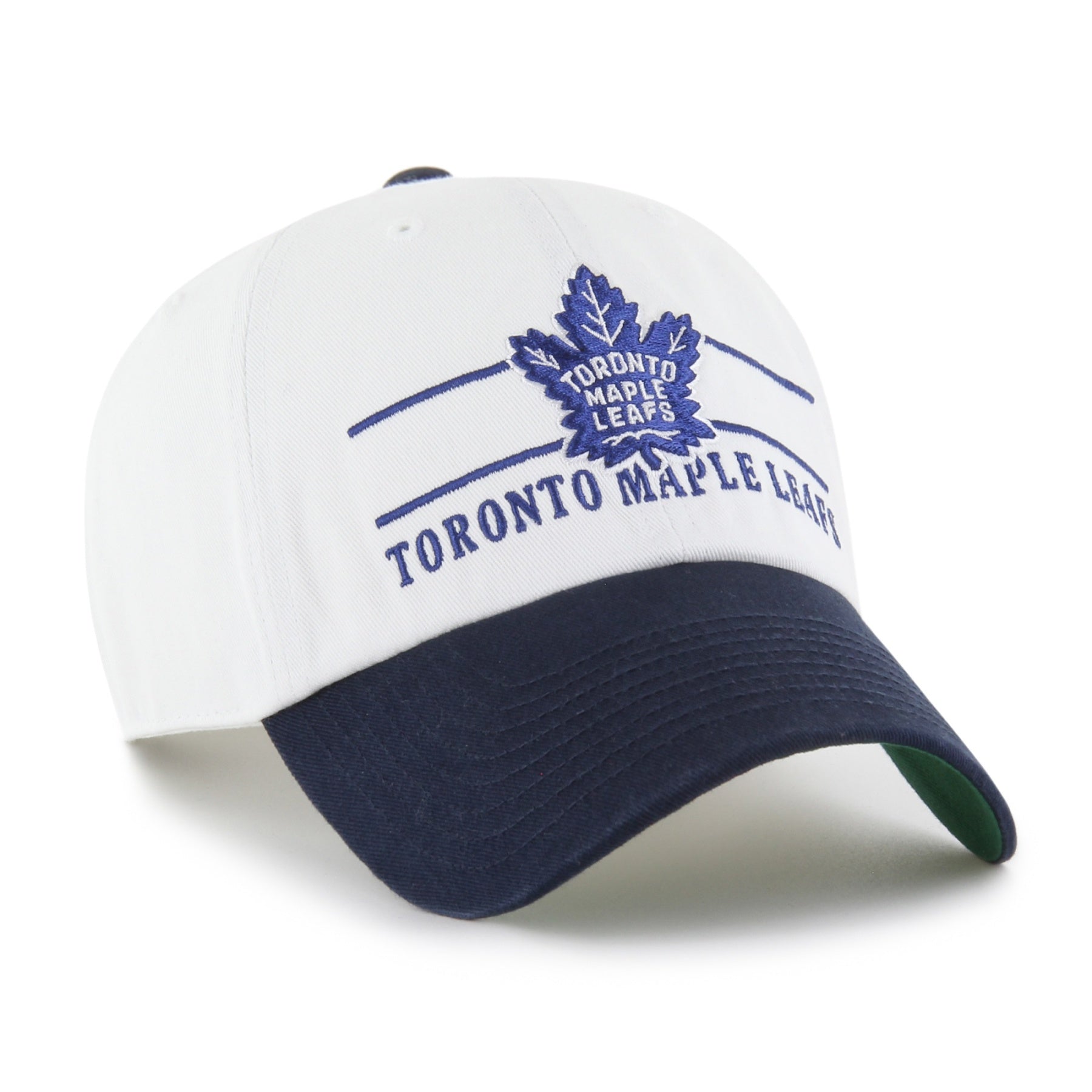 47 Brand Toronto Maple Leafs Double Header Clean Up Snapback Hat - White - Leaside Hockey Shop Inc.
