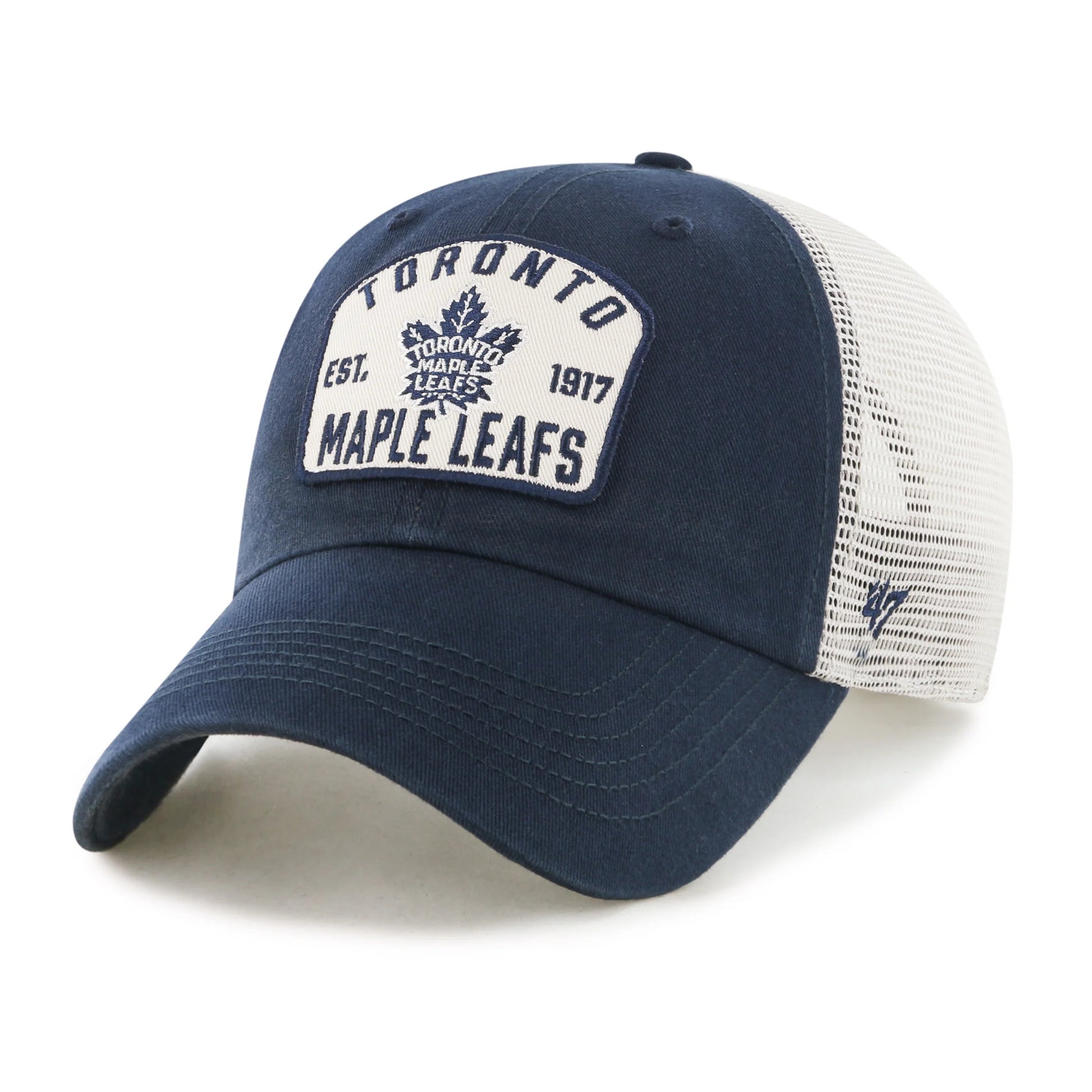47 Brand Toronto Maple Leafs Mccall Clean Up Snapback Hat - Blue/White - Leaside Hockey Shop Inc.