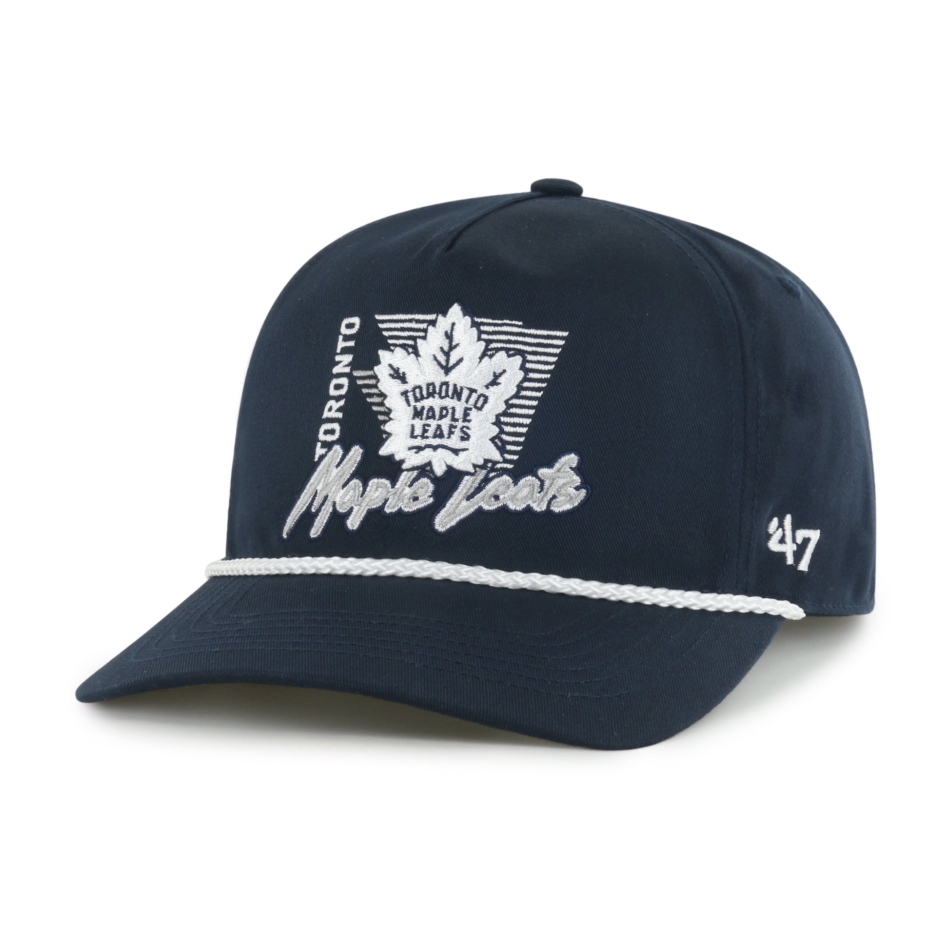 47 Brand Toronto Maple Leafs Splint Hitch Hat with Brim Rope - Blue