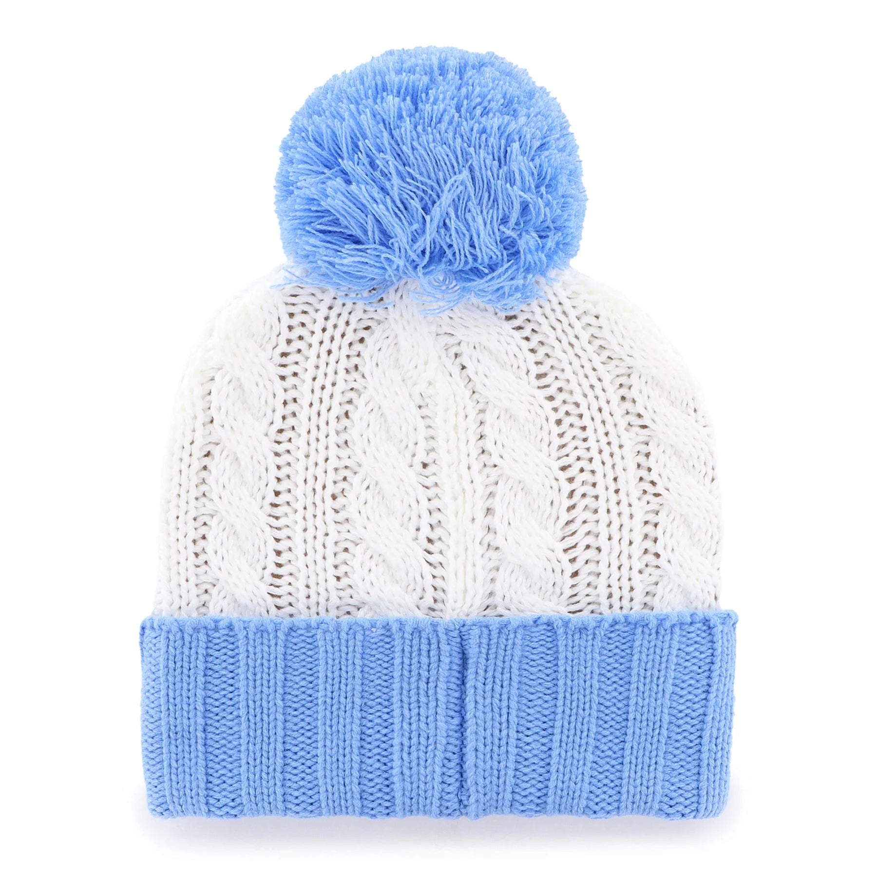 47 Brand Toronto Maple Leafs Women's Luminance Knit Toque Hat - White/Light Blue - Leaside Hockey Shop Inc.