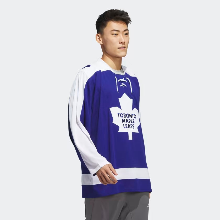 Adidas Authentic Toronto Maple Leafs Mens Team Classics Blue Jersey - Leaside Hockey Shop Inc.