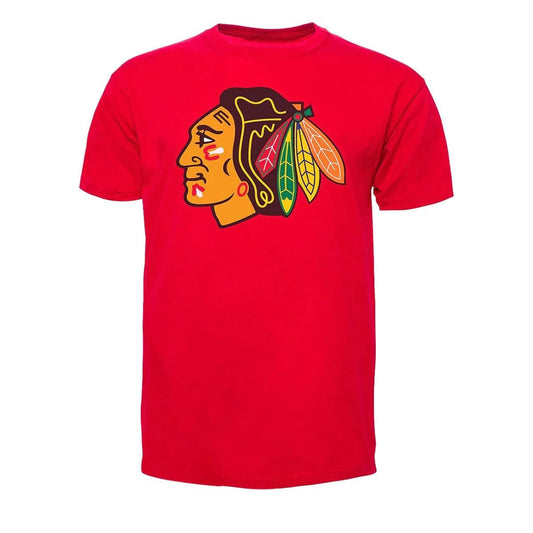 47 Brand Chicago Black Hawks Fan Tee T-Shirt - Red - Leaside Hockey Shop Inc.