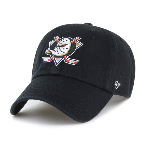 47 Brand Anaheim Ducks Clean Up Hat - Black - Leaside Hockey Shop Inc.