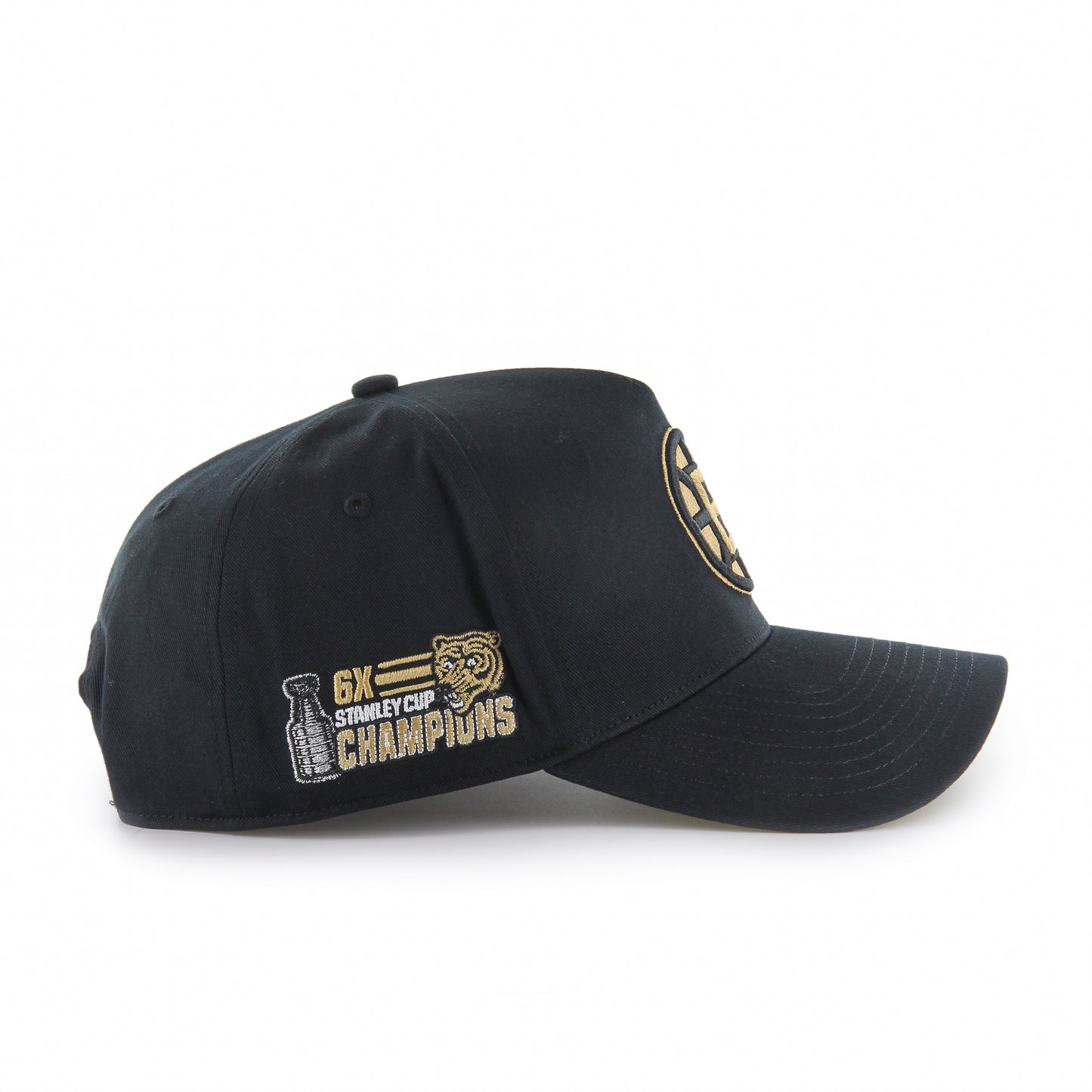 47 Brand Boston Bruins Snapback Hat - NHL Deluxe Sure Shot MVP DT - Leaside Hockey Shop Inc.