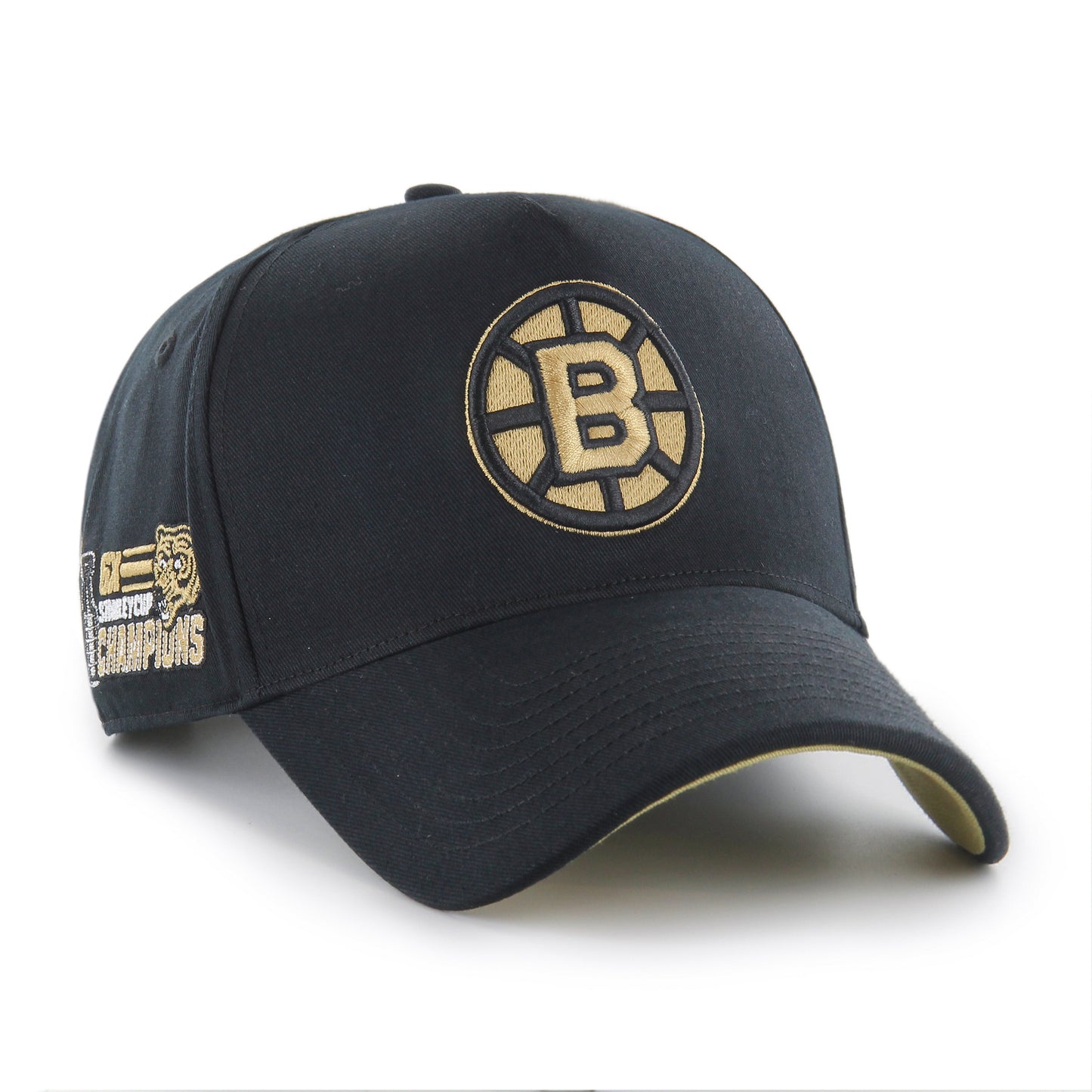 47 Brand Boston Bruins Snapback Hat - NHL Deluxe Sure Shot MVP DT - Leaside Hockey Shop Inc.