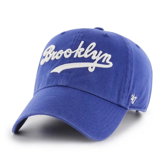 47 Brand Brooklyn Dodgers Cooperstown "Script" Clean Up Hat - Leaside Hockey Shop Inc.
