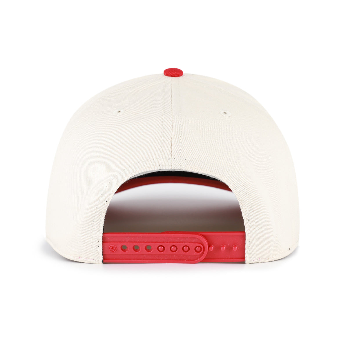 47 Brand Buffalo Bills Canada Patch Sure Shot Hitch Snapback Hat - Natural/Red