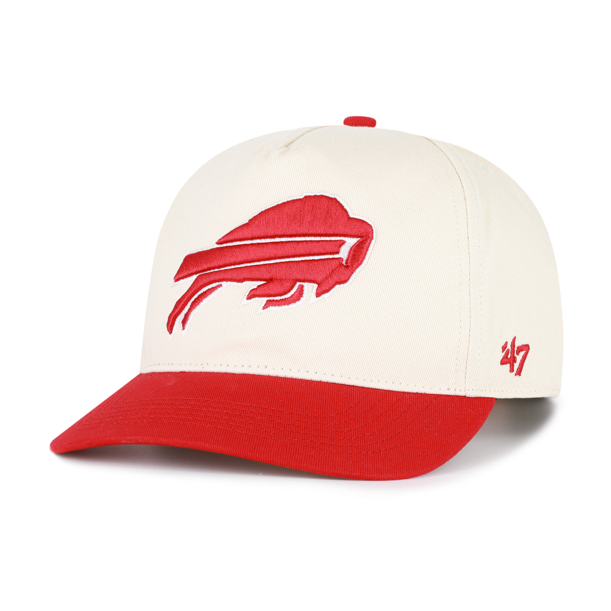 47 Brand Buffalo Bills Canada Patch Sure Shot Hitch Snapback Hat - Natural/Red