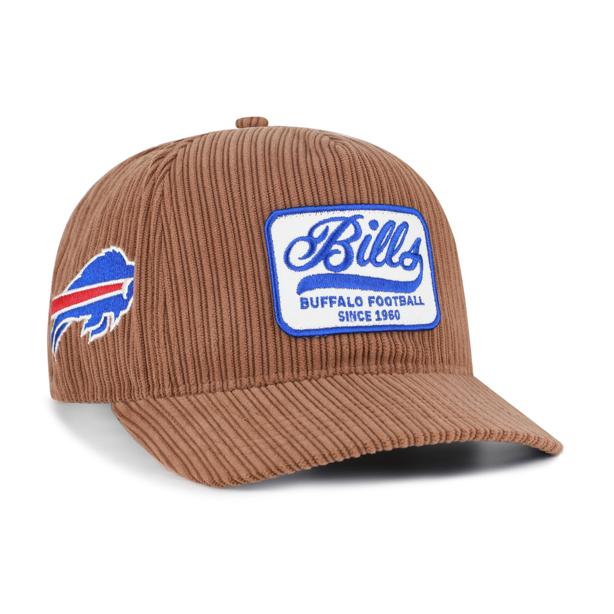 47 Brand Buffalo Bills Corduroy Patch Hitch Snapback Hat - Brown