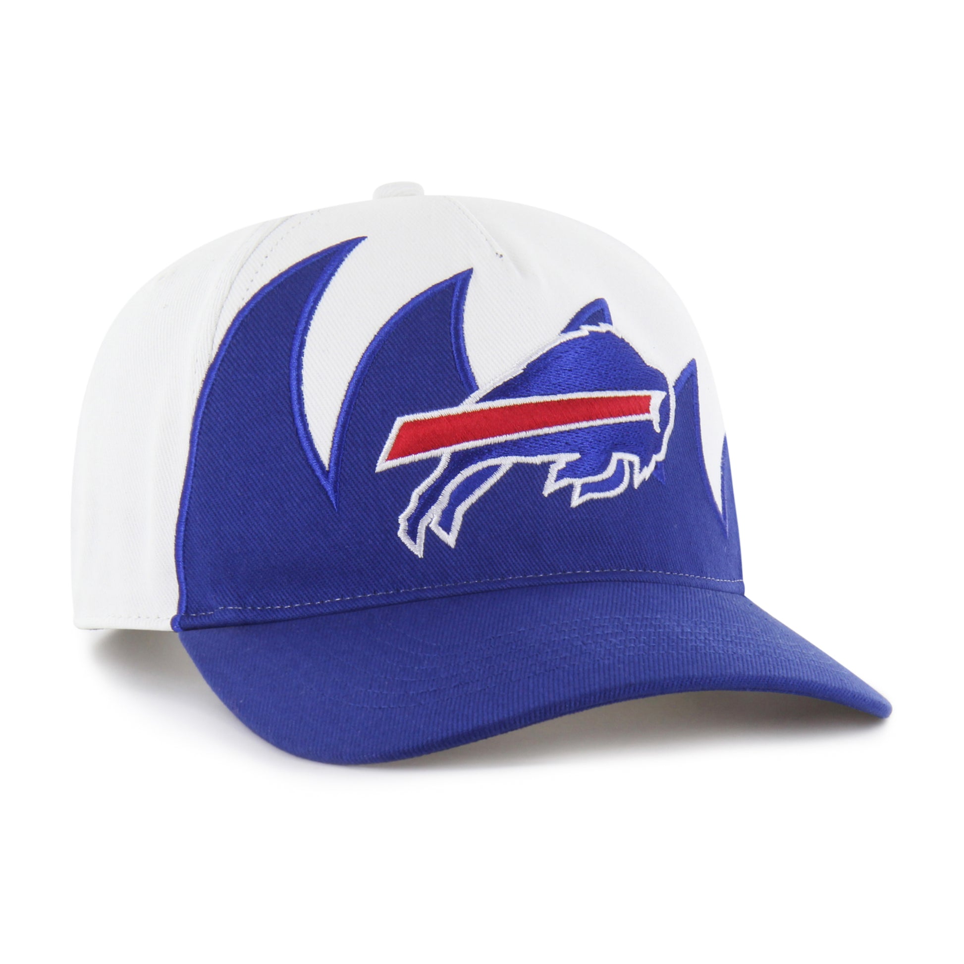 47 Brand Buffalo Bills Jagged Hitch Snapback Hat - White/Blue