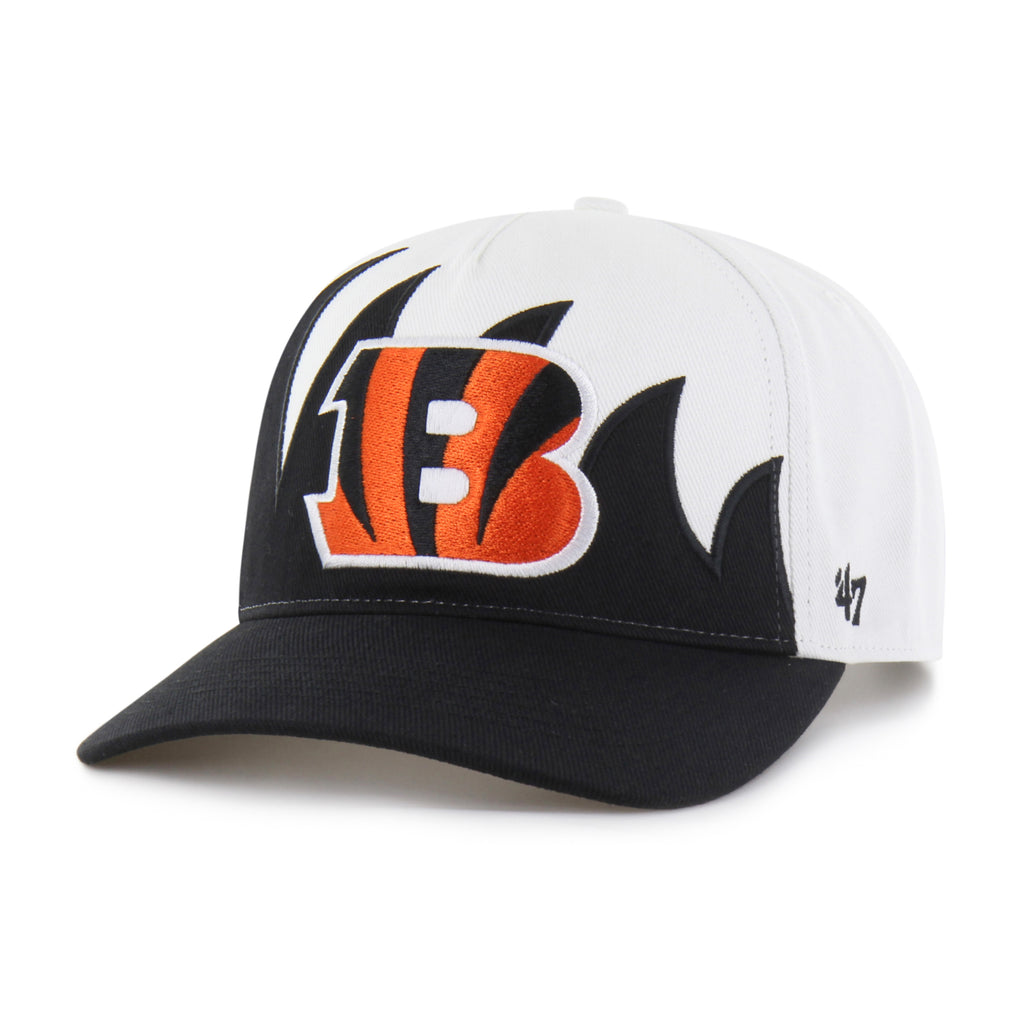 47 Brand Cincinnati Bengals Jagged Hitch Snapback Hat - White/Black