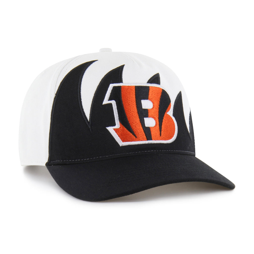 47 Brand Cincinnati Bengals Jagged Hitch Snapback Hat - White/Black