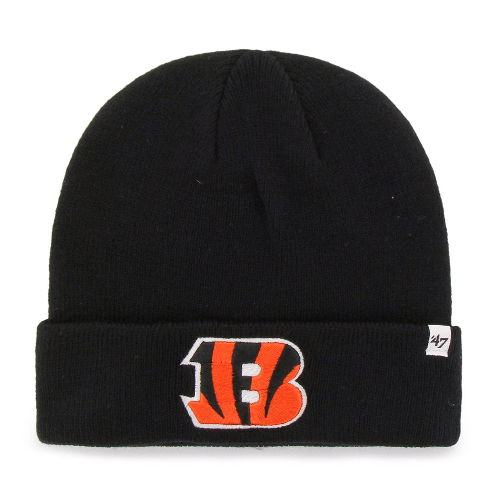 47 Brand Cincinnati Bengals Knit Raised Cuff Toque Beanie Hat - Black