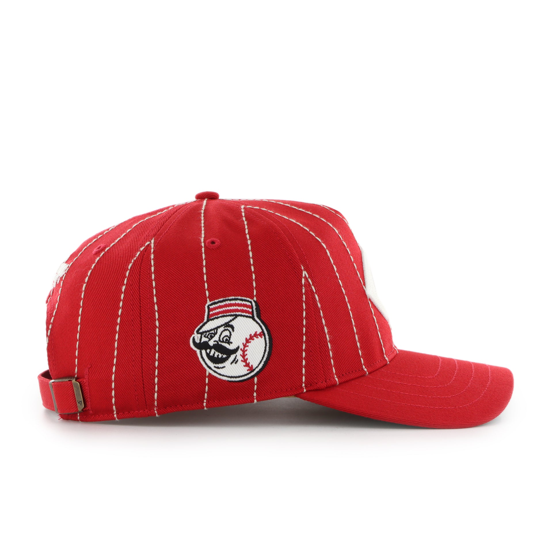 47 Brand Cincinnati Reds Rawlings Pinstripe Hitch Hat - Red - Leaside Hockey Shop Inc.