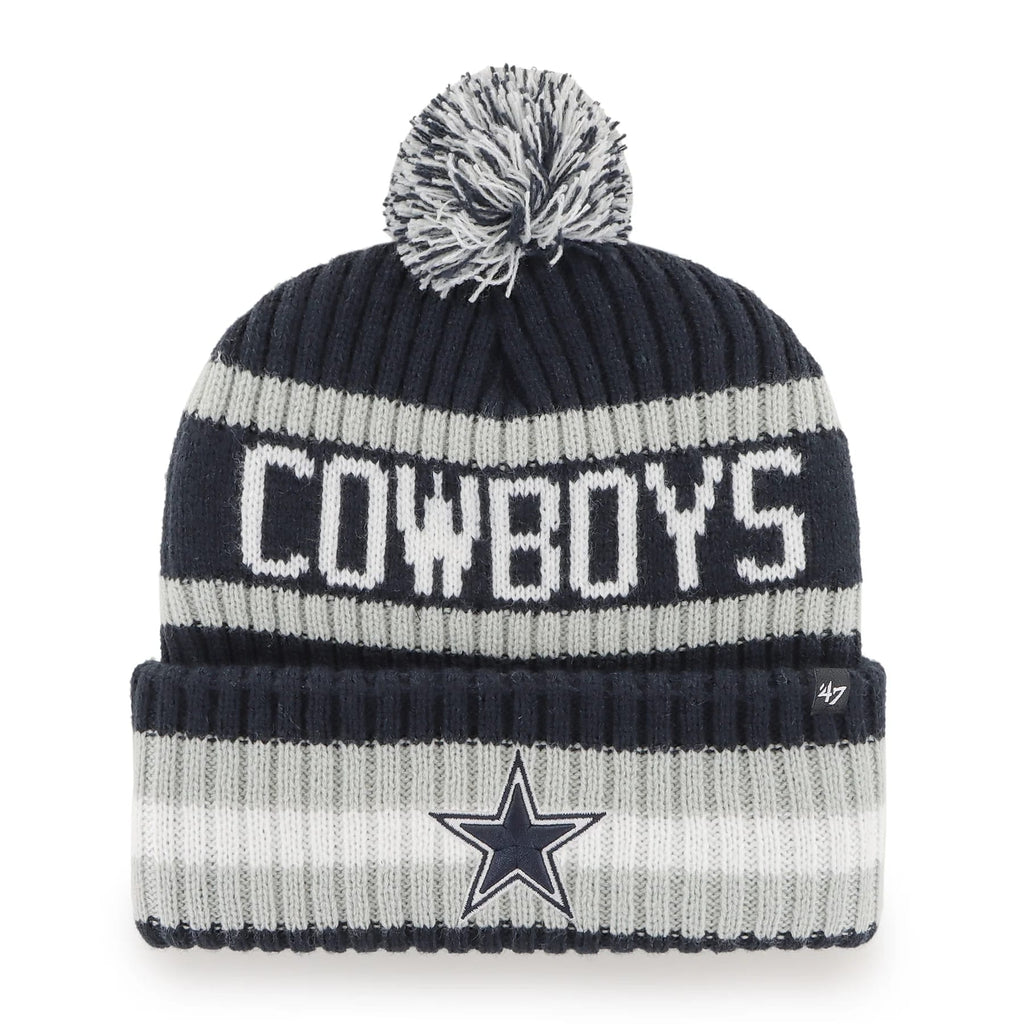 47 Brand Dallas Cowboys Knit Bering Toque Beanie Hat - Striped
