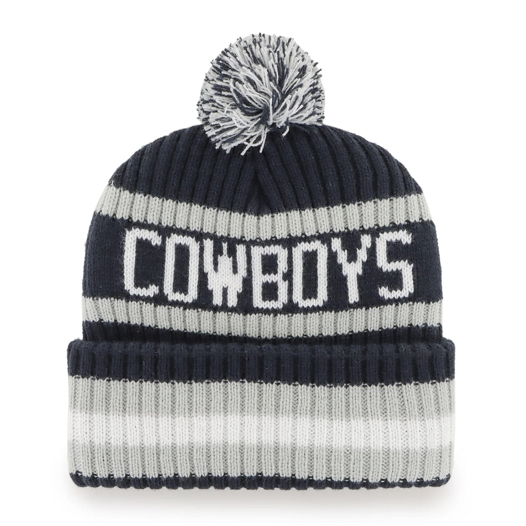 47 Brand Dallas Cowboys Knit Bering Toque Beanie Hat - Striped