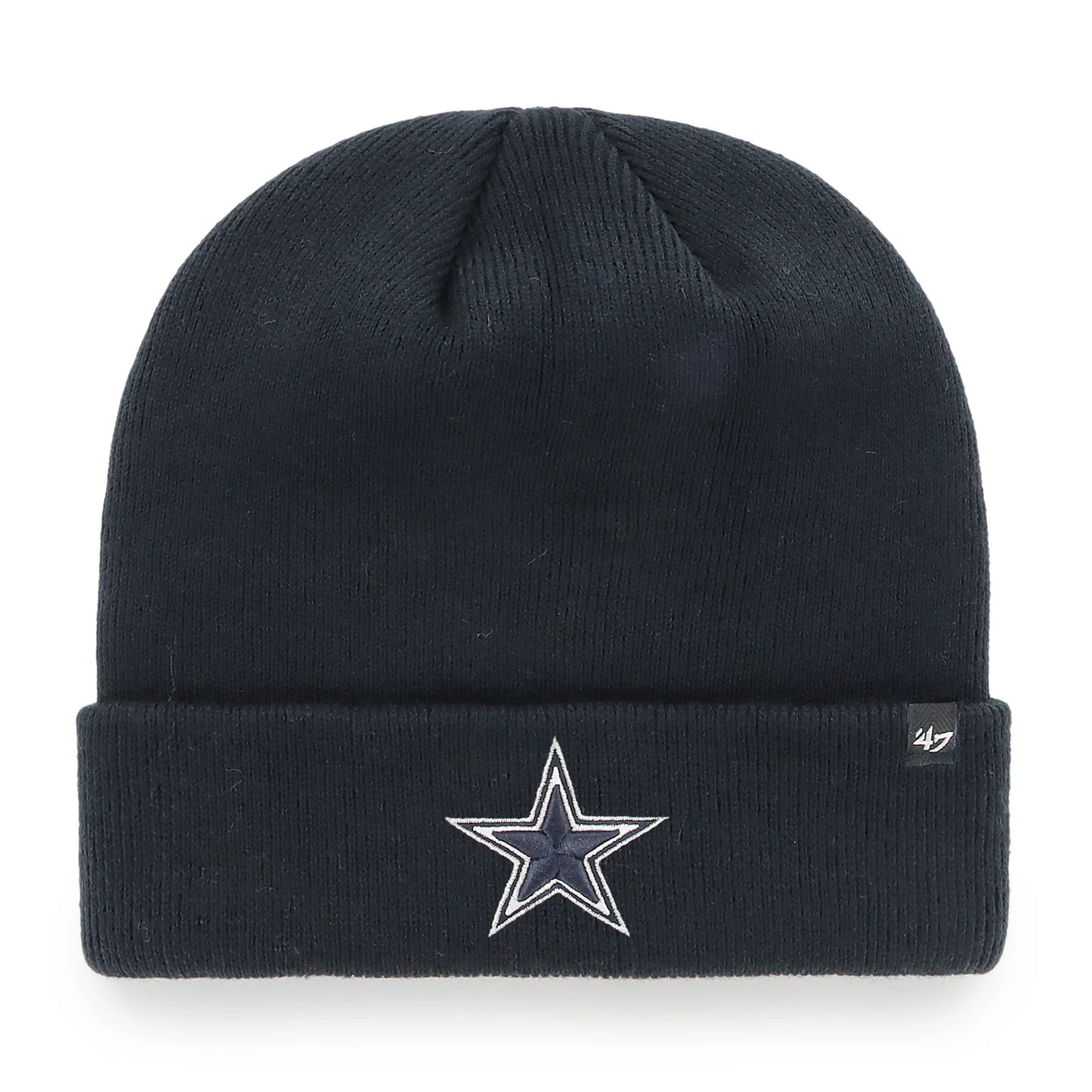 47 Brand Dallas Cowboys Knit Raised Cuff Toque Beanie Hat - Navy Blue - Leaside Hockey Shop Inc.
