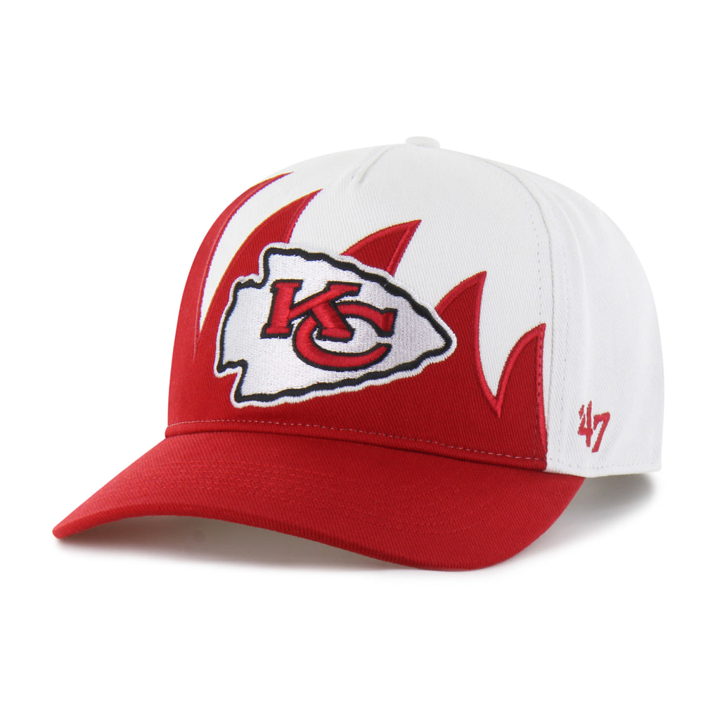 47 Brand Kansas City Chiefs Jagged Hitch Snapback Hat - White/Red