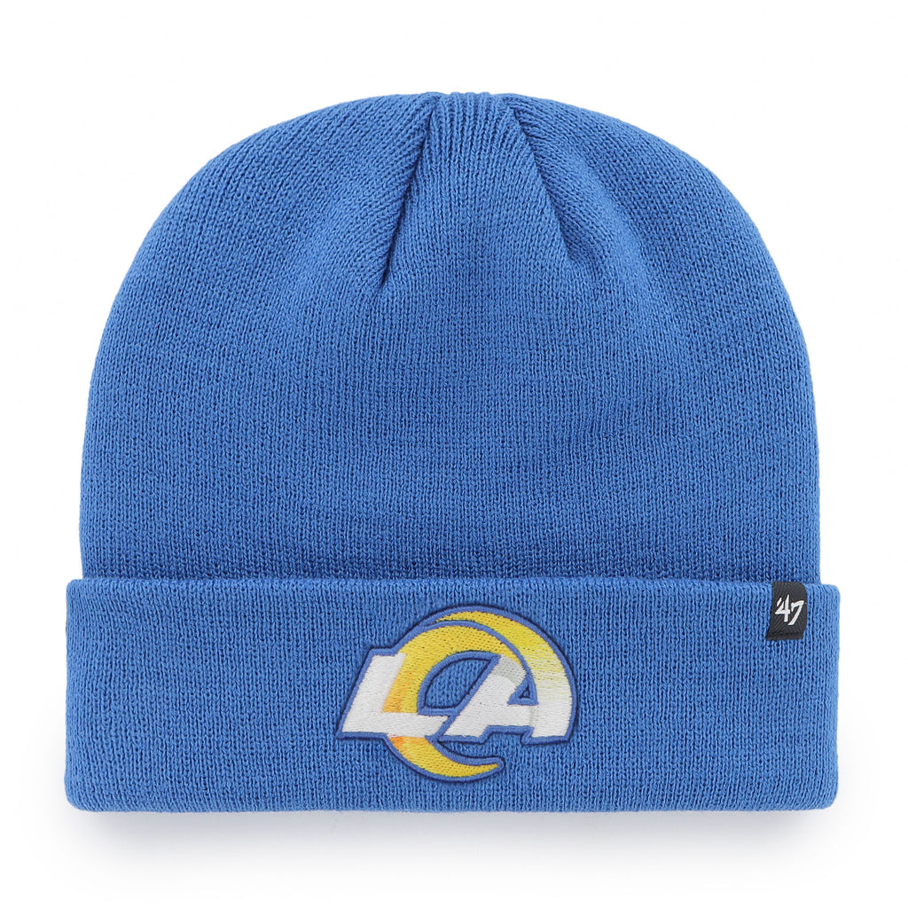 47 Brand LA Rams Knit Raised Cuff Toque Beanie Hat - Blue - Leaside Hockey Shop Inc.