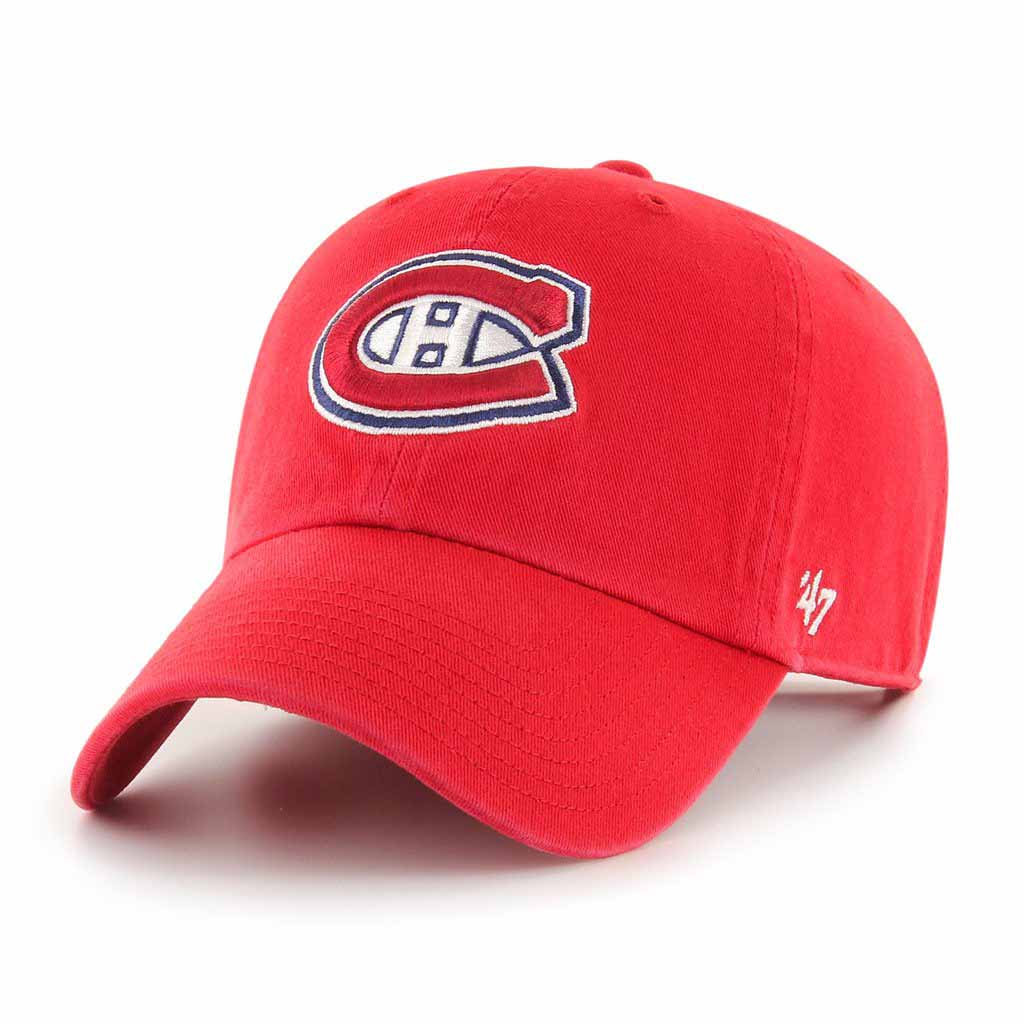 47 Brand Montreal Canadiens Clean Up Hat - Red - Leaside Hockey Shop Inc.