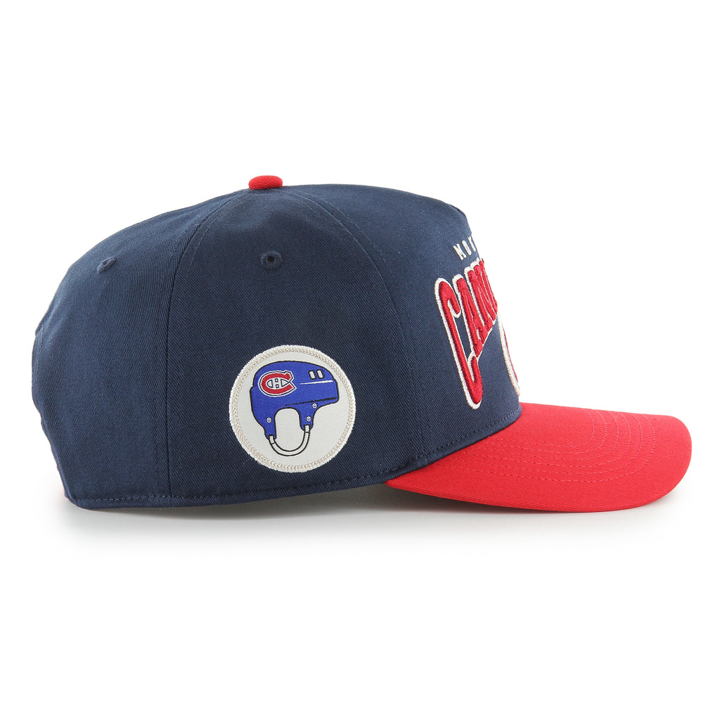 47 Brand Montreal Canadiens Heritage Arch Hitch Snapback Hat - Navy Blue/Red