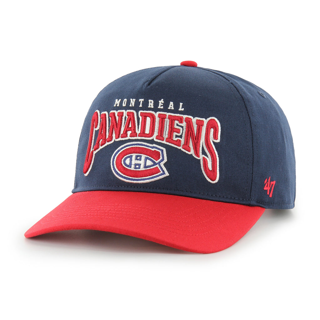 47 Brand Montreal Canadiens Heritage Arch Hitch Snapback Hat - Navy Blue/Red