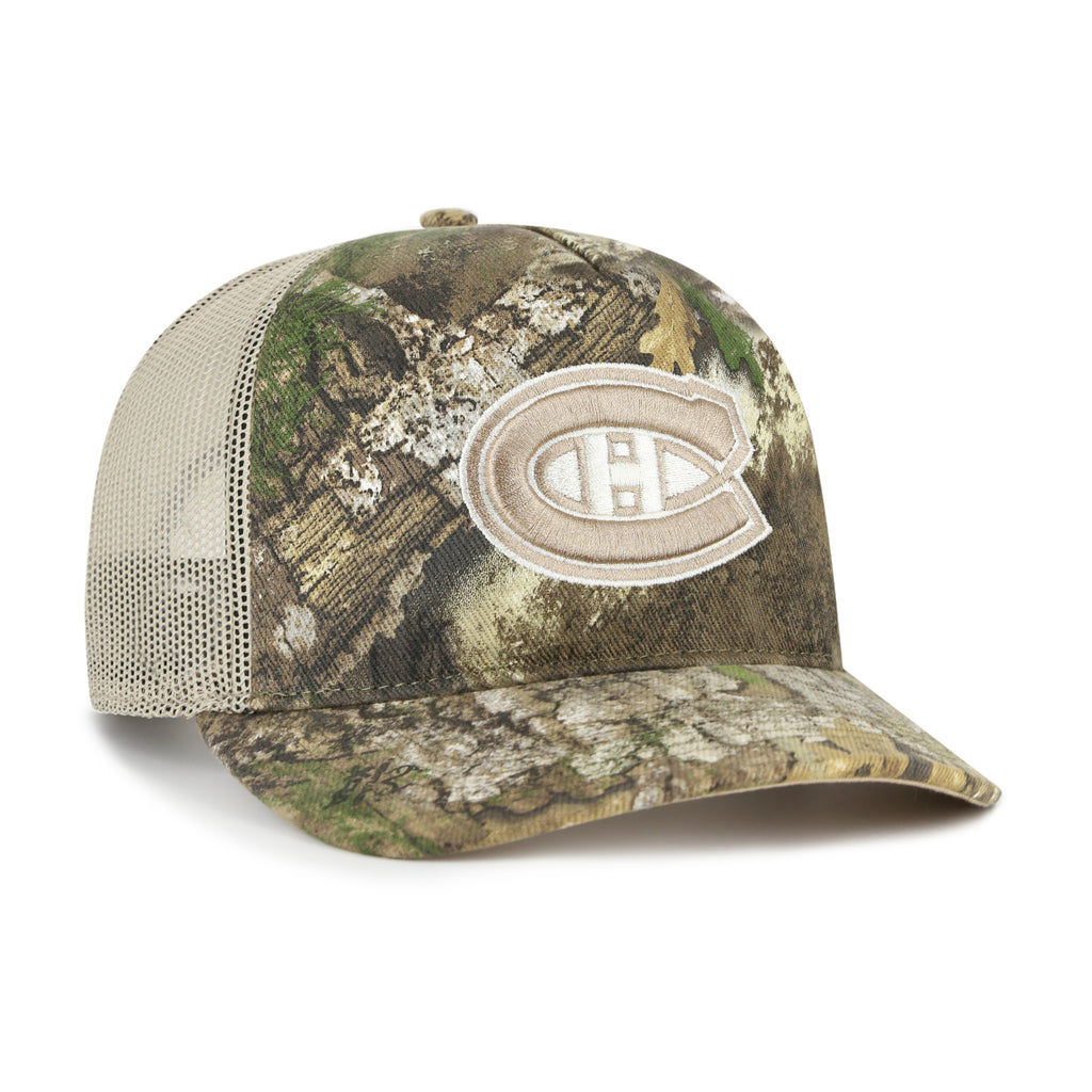47 Brand Montreal Canadiens Realtree APX Mesh Trucker Hat - Realtree Camo