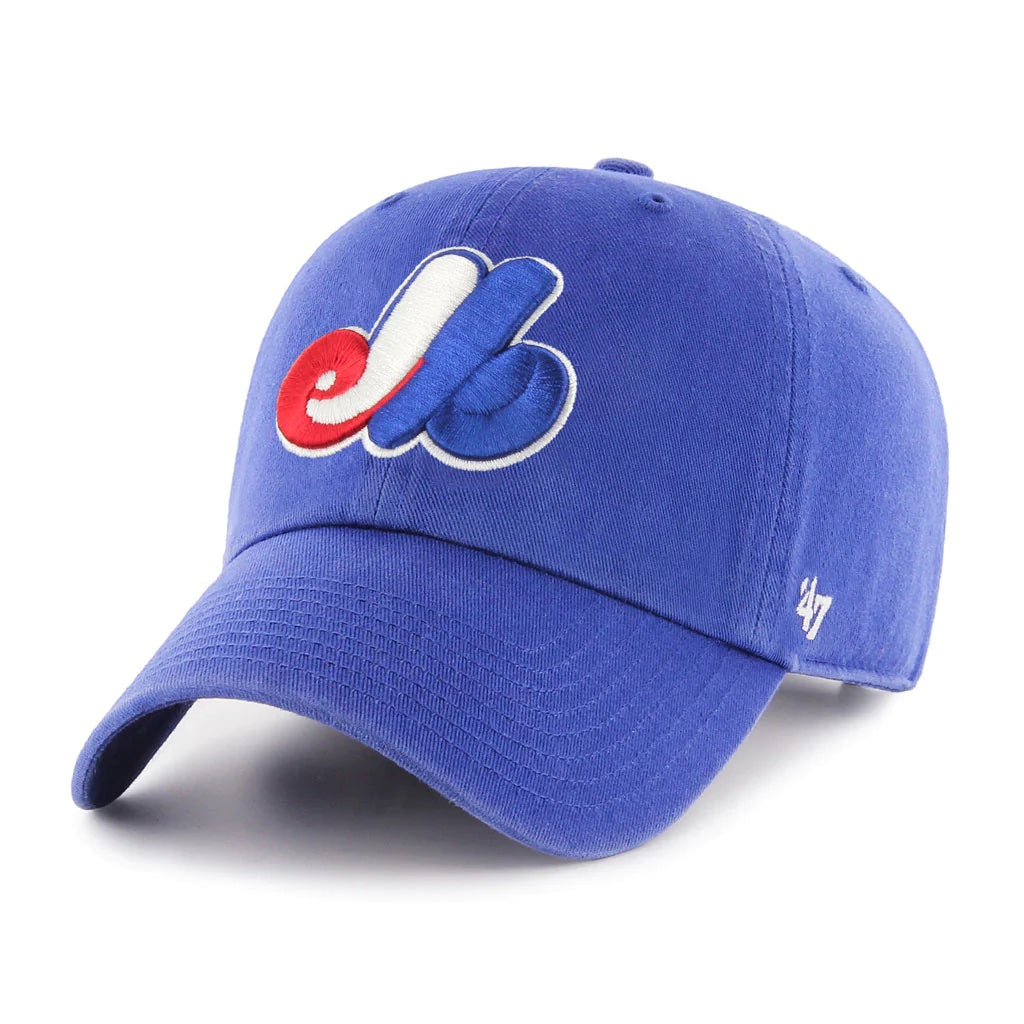 47 Brand Montreal Expos Clean Up Hat - Blue - Leaside Hockey Shop Inc.
