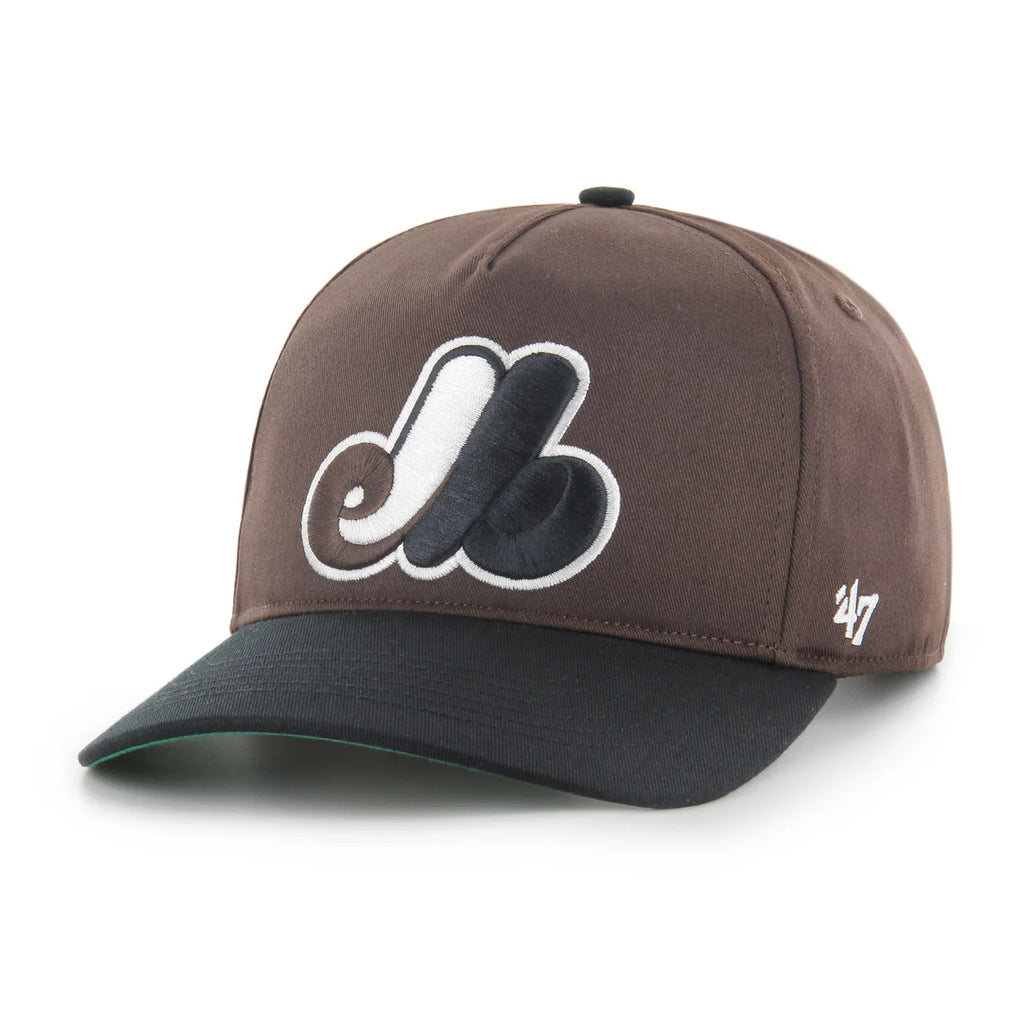 47 Brand Montreal Expos Sure Shot Hitch Snapback Hat - Dark Chocolate