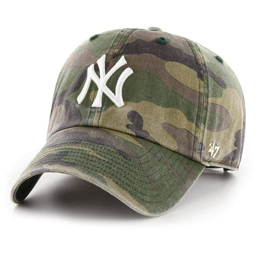 47 Brand New York Yankees Clean Up Camo Hat