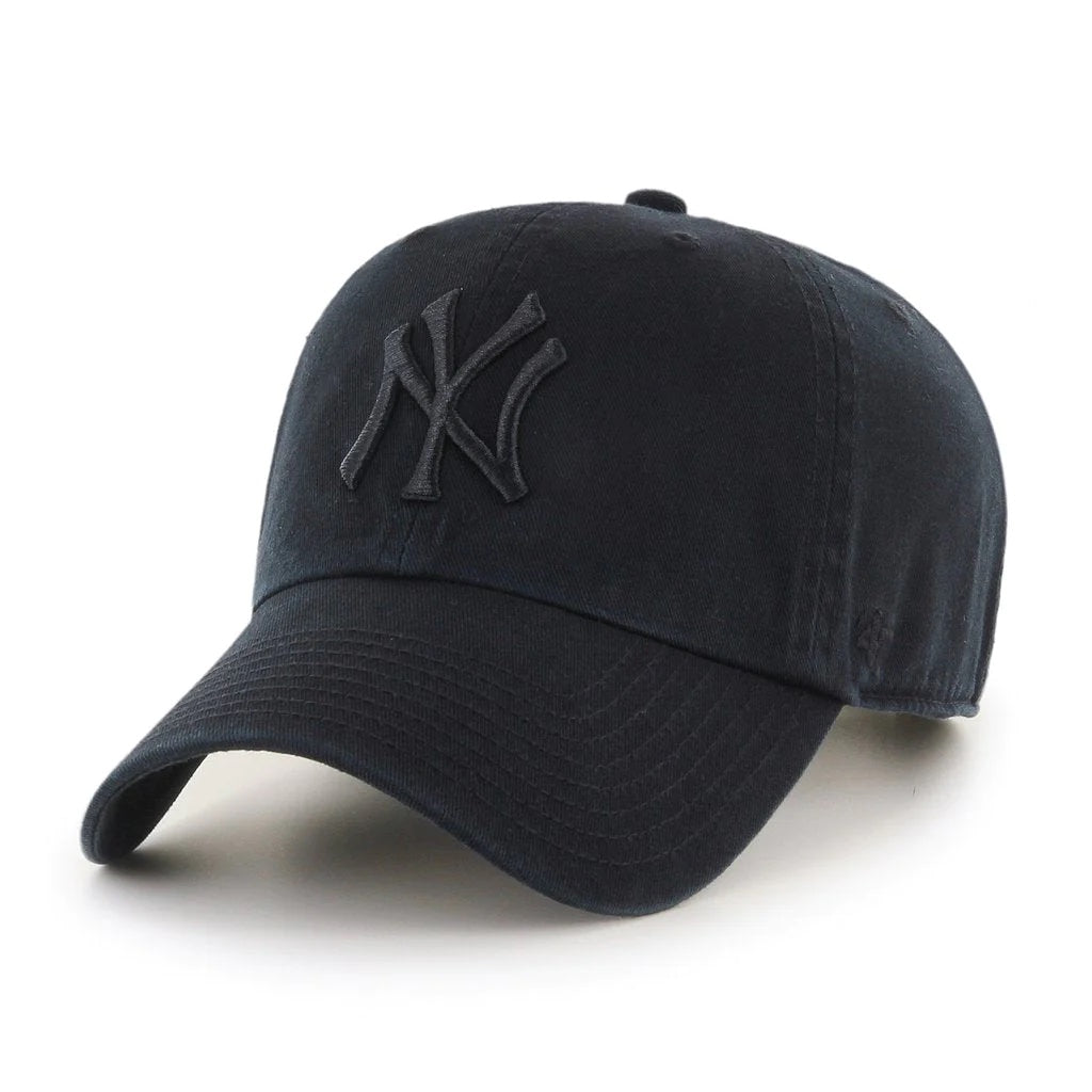 47 Brand New York Yankees Clean Up Hat - Black/Black - Leaside Hockey Shop Inc.