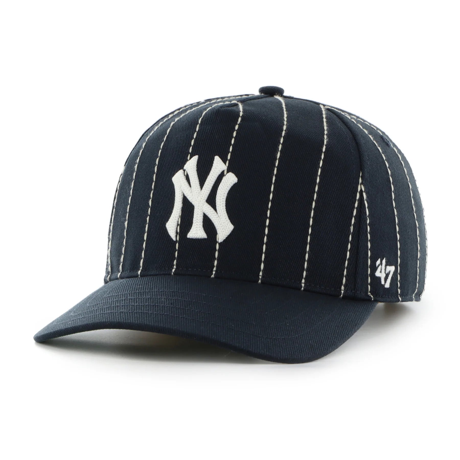 47 Brand New York Yankees Rawlings Pinstripe Hitch Hat - Navy Blue