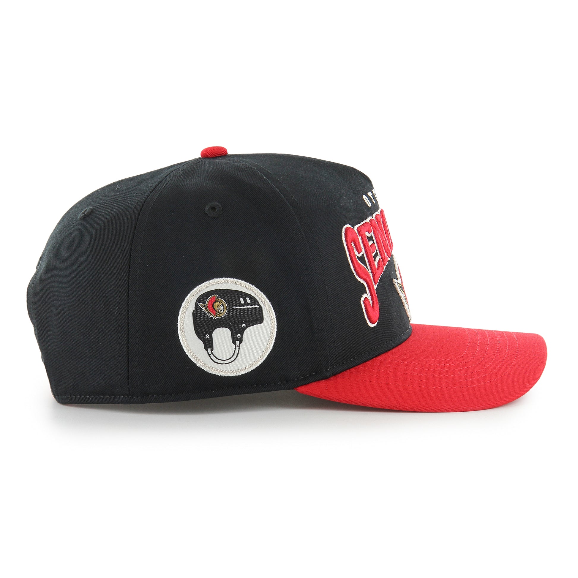 47 Brand Ottawa Senators Heritage Arch Hitch Snapback Hat - Black/Red