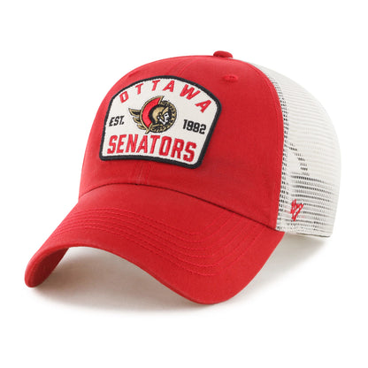 47 Brand Ottawa Senators Mccall Clean Up Snapback Hat - Red/White - Leaside Hockey Shop Inc.