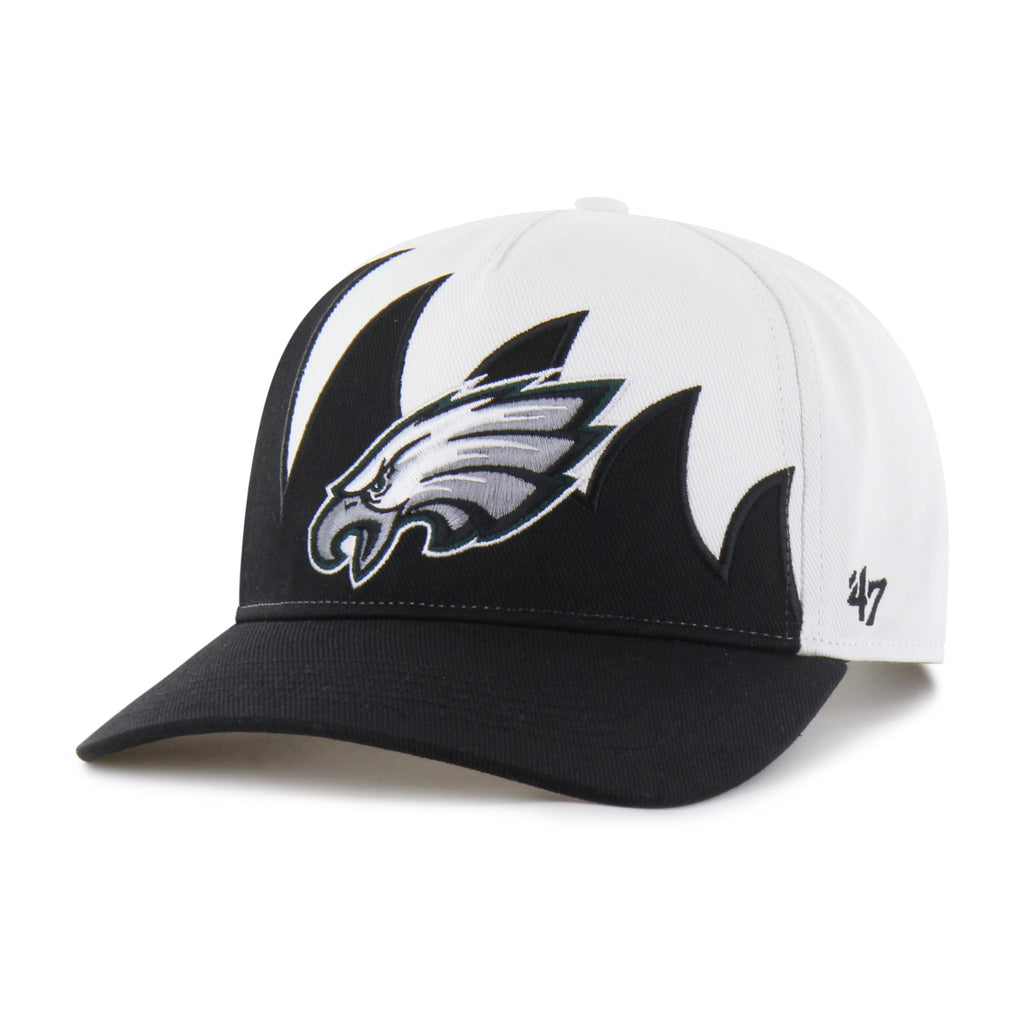 47 Brand Philadelphia Eagles Jagged Hitch Snapback Hat - White/Black