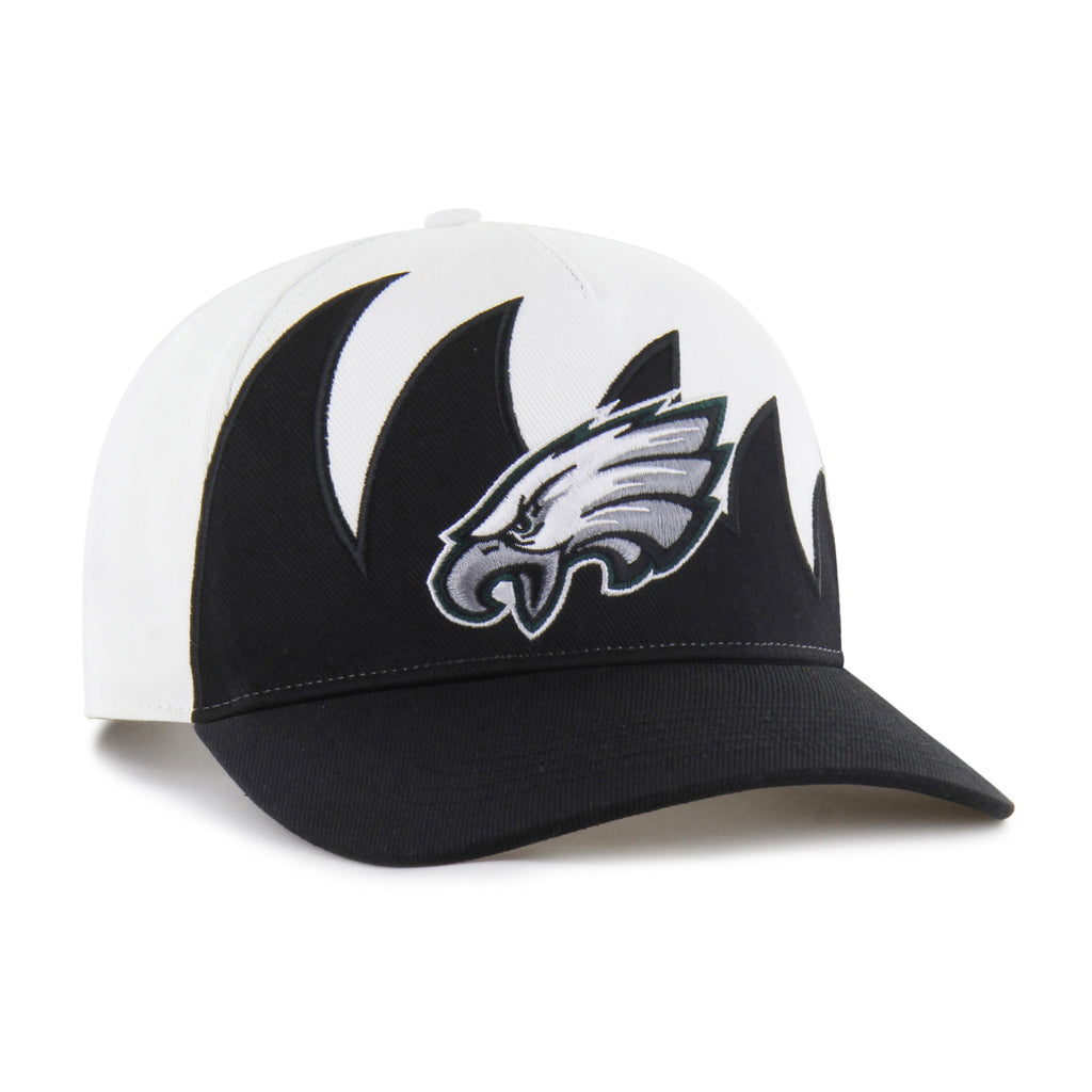 47 Brand Philadelphia Eagles Jagged Hitch Snapback Hat - White/Black
