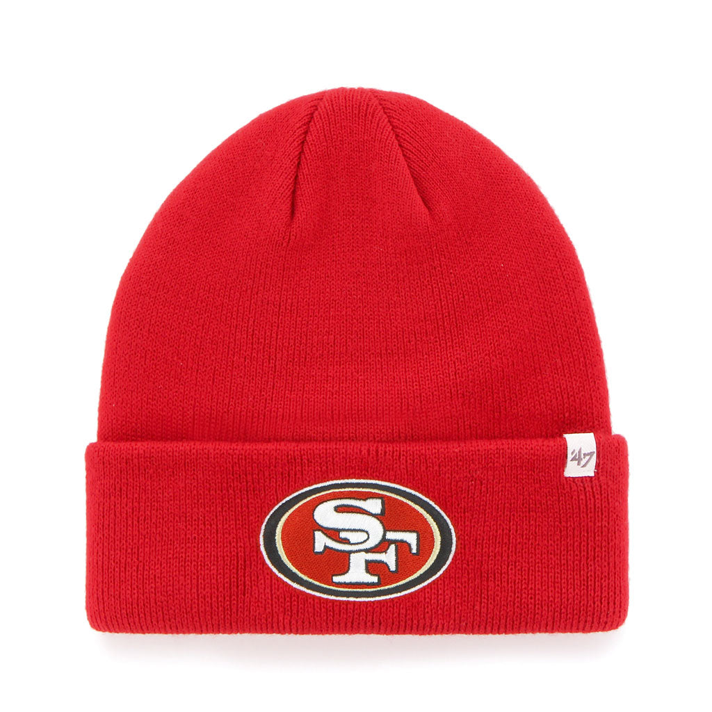 47 Brand San Francisco 49ers Knit Raised Cuff Toque Beanie Hat - Red