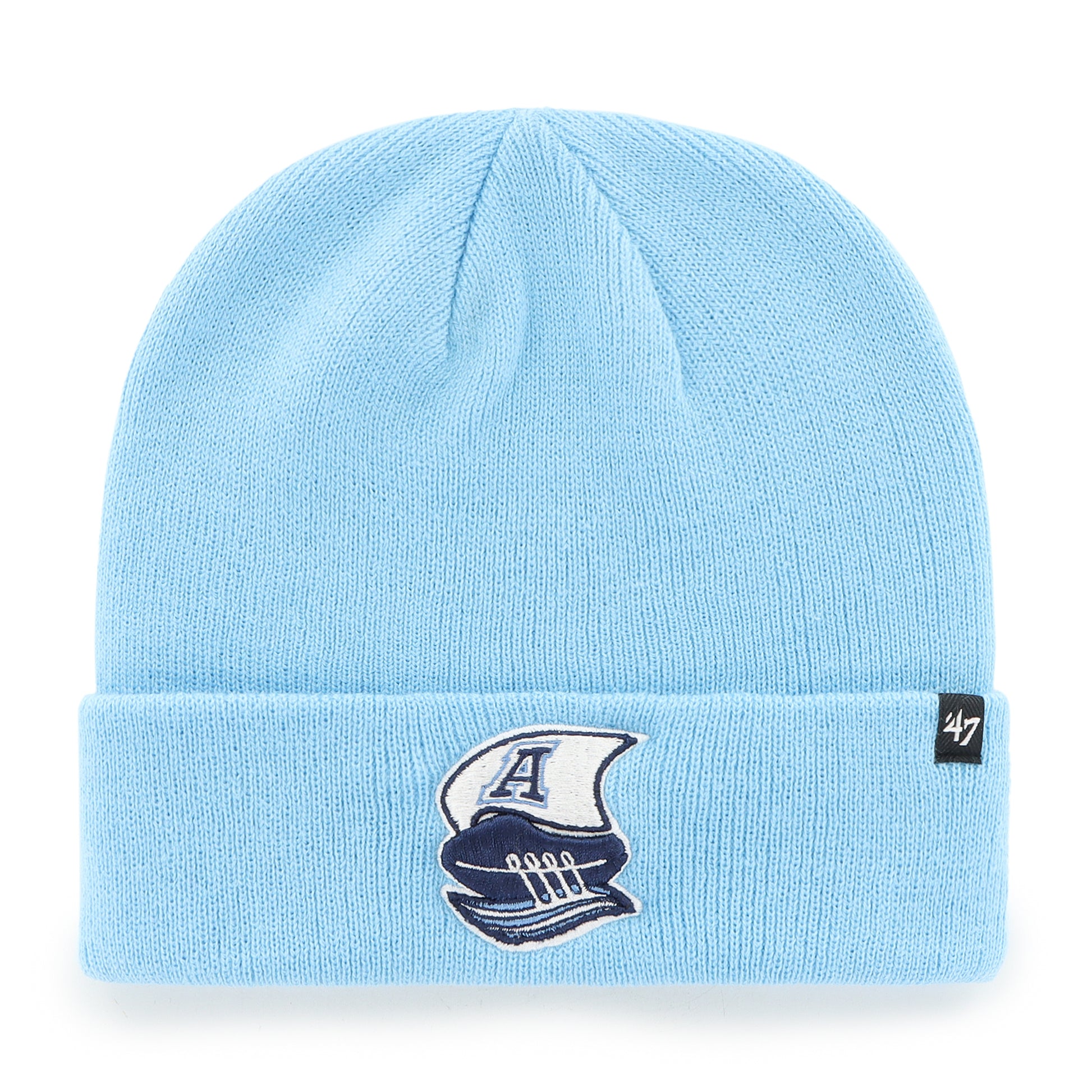 47 Brand Toronto Argonauts Knit Raised Cuff Toque Beanie Hat - Light Blue