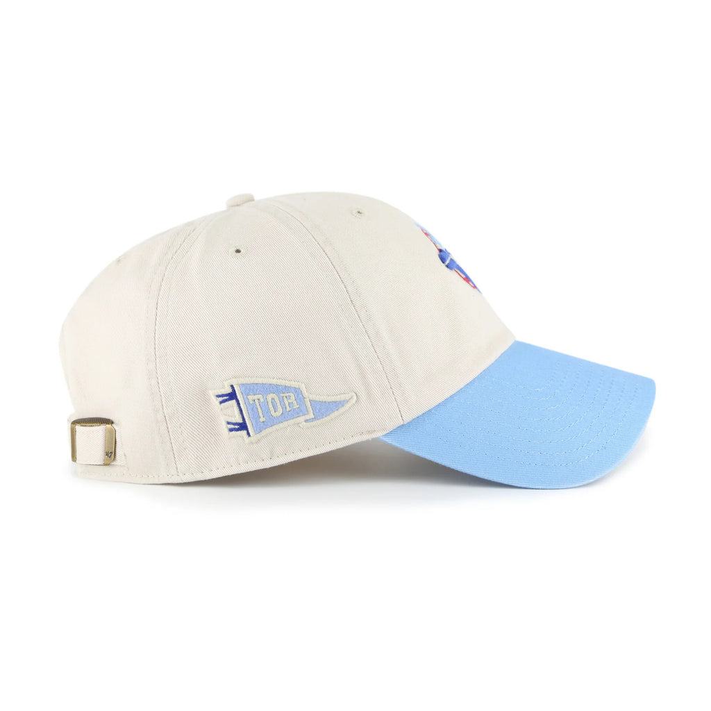 47 Brand Toronto Blue Jays 1977 Grand Stand Clean Up Hat - Bone/ Light Blue