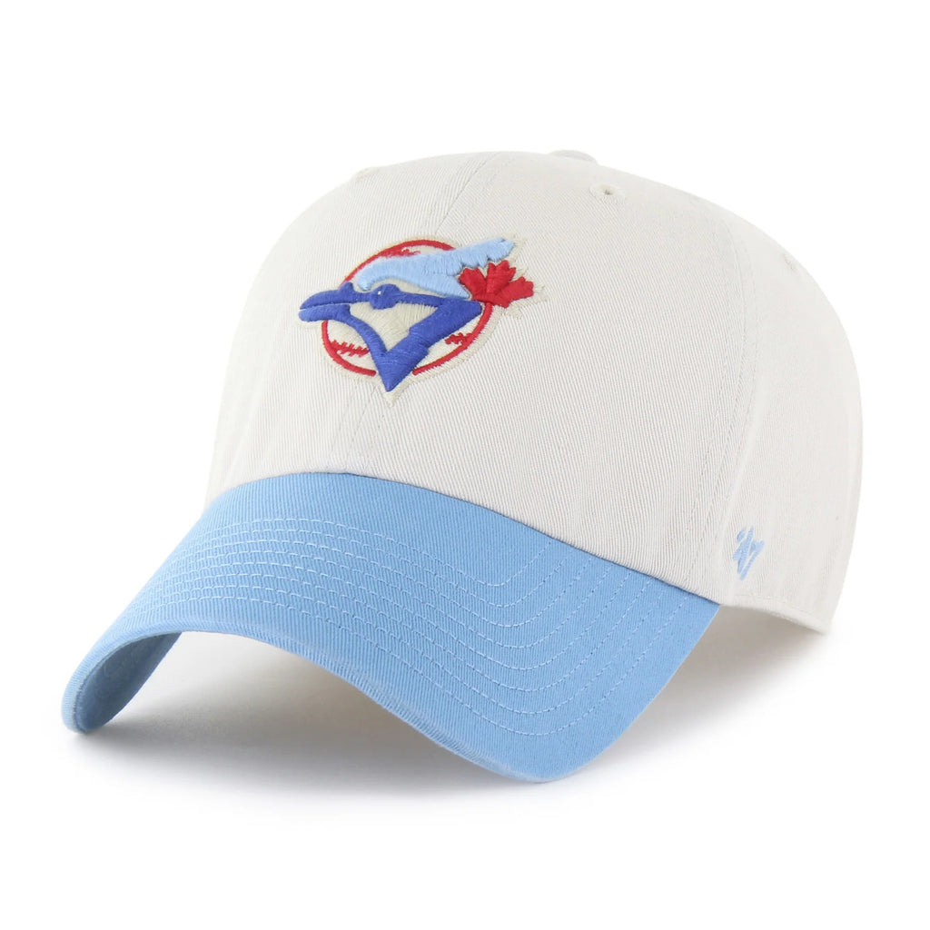 47 Brand Toronto Blue Jays 1977 Grand Stand Clean Up Hat - Bone/ Light Blue