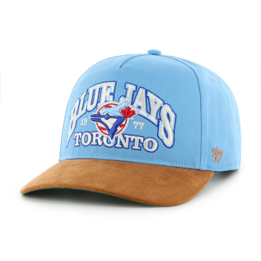 47 Brand Toronto Blue Jays Break Wood Suede Hitch Snapback Hat - Light Blue - Leaside Hockey Shop Inc.