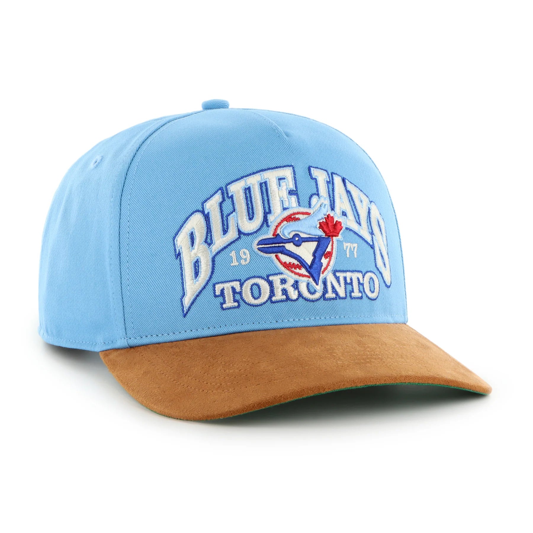 47 Brand Toronto Blue Jays Break Wood Suede Hitch Snapback Hat - Light Blue - Leaside Hockey Shop Inc.