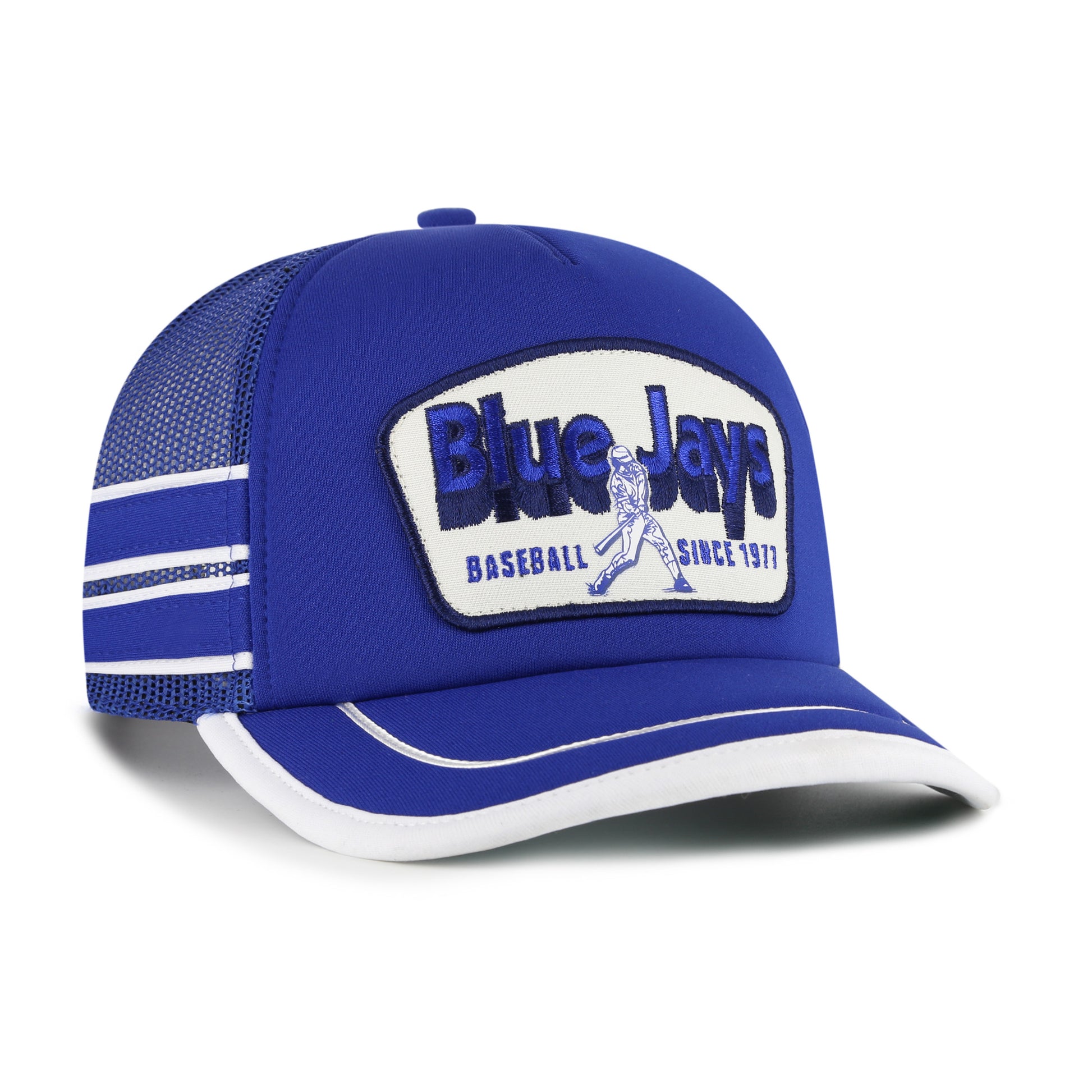 47 Brand Toronto Blue Jays Golden Age Foam Hitch Snapback Hat - Blue - Leaside Hockey Shop Inc.